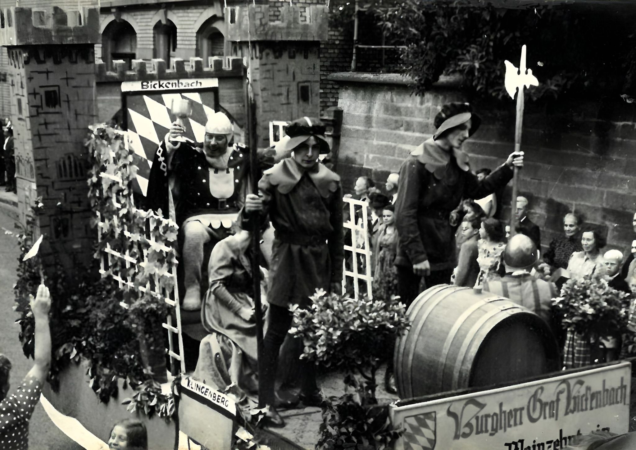 Beim Festzug 1952