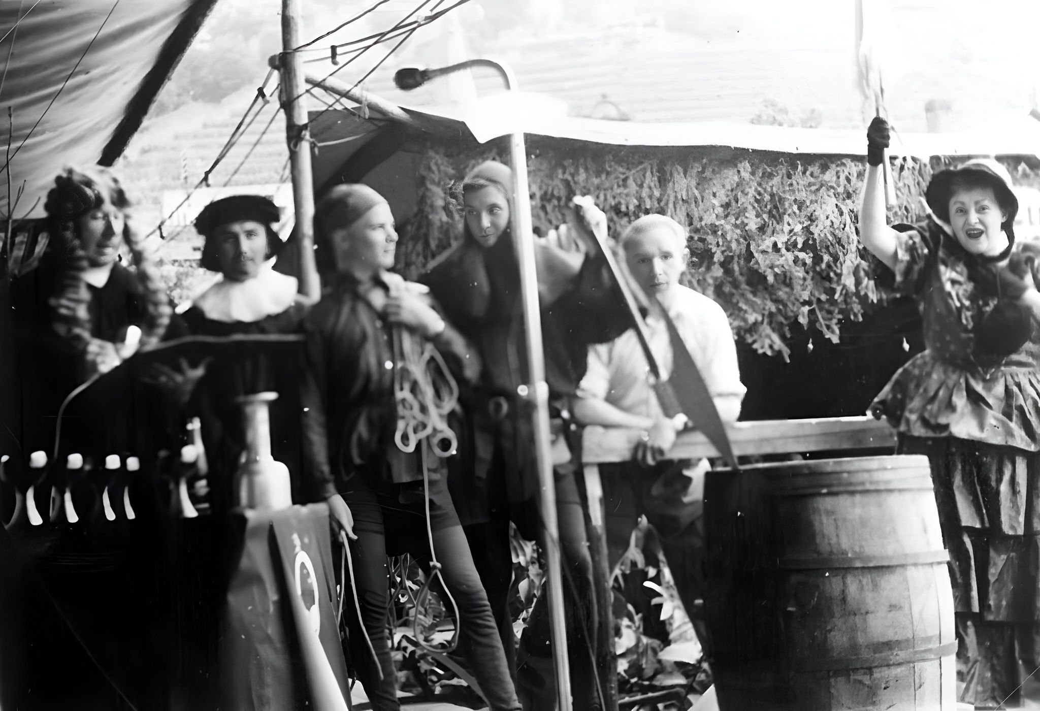 Winzerfest 1953 - Zwischenspiel die "Weinverteidigungsgenossenschaft"