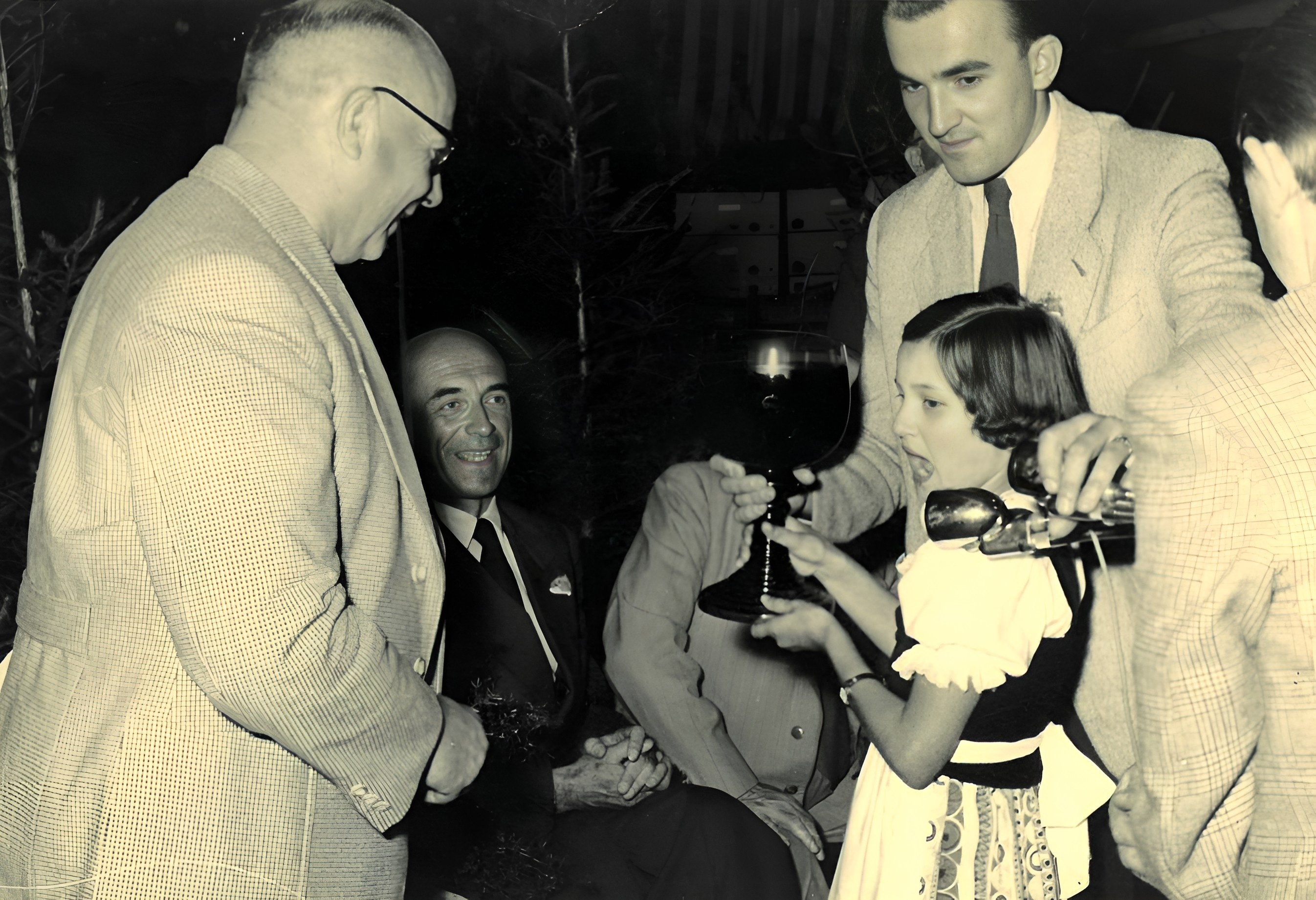 Während des Winzerfestes 1953