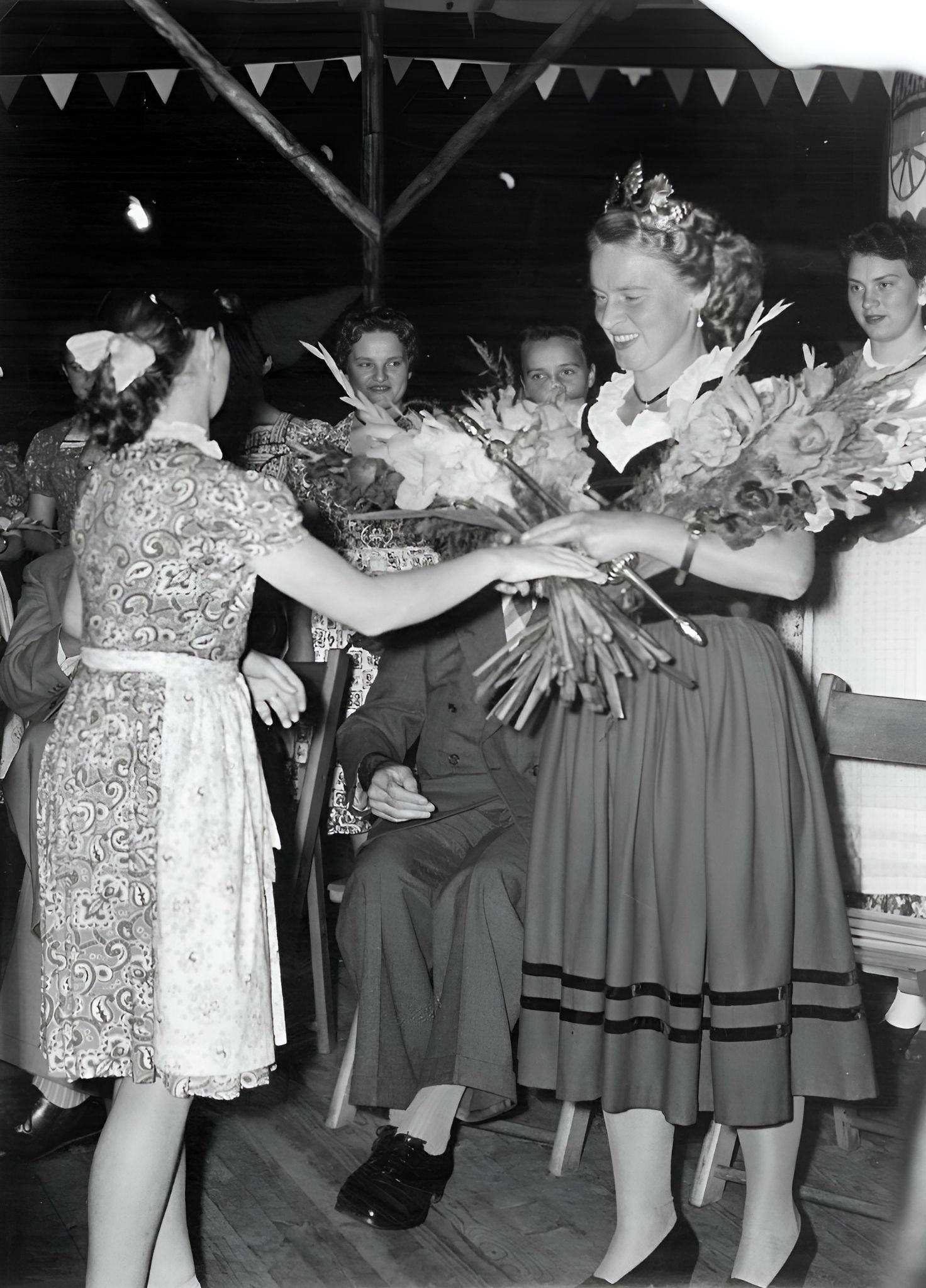 Beim Winzerfest 1955
