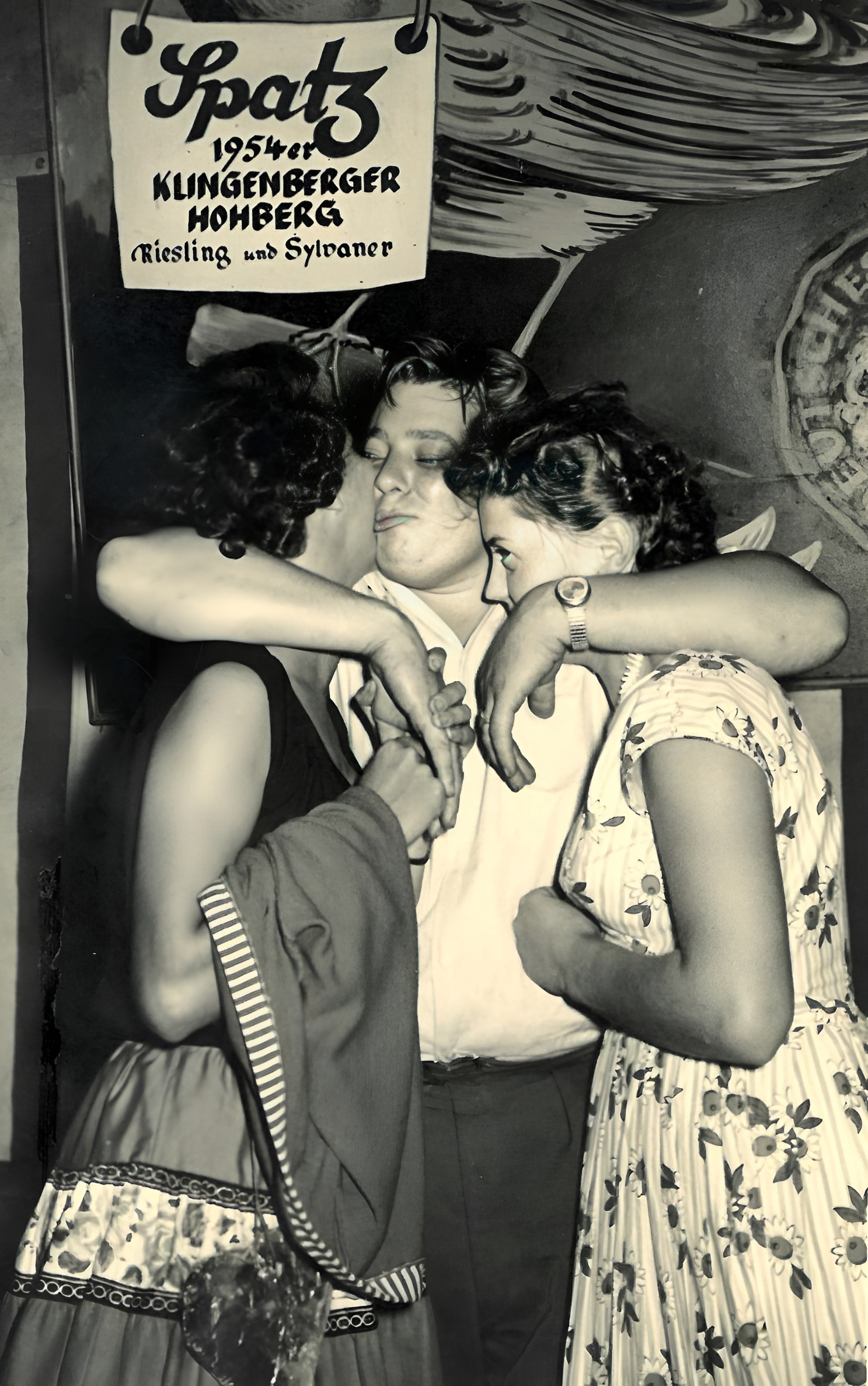 Schnappschuss beim Winzerfest 1955