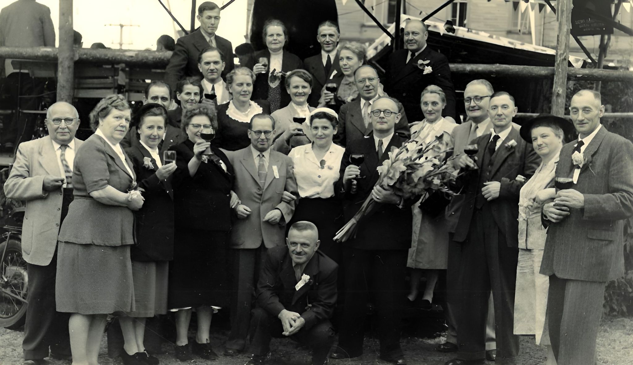 Jahrgangstreffen beim Winzerfest 1957