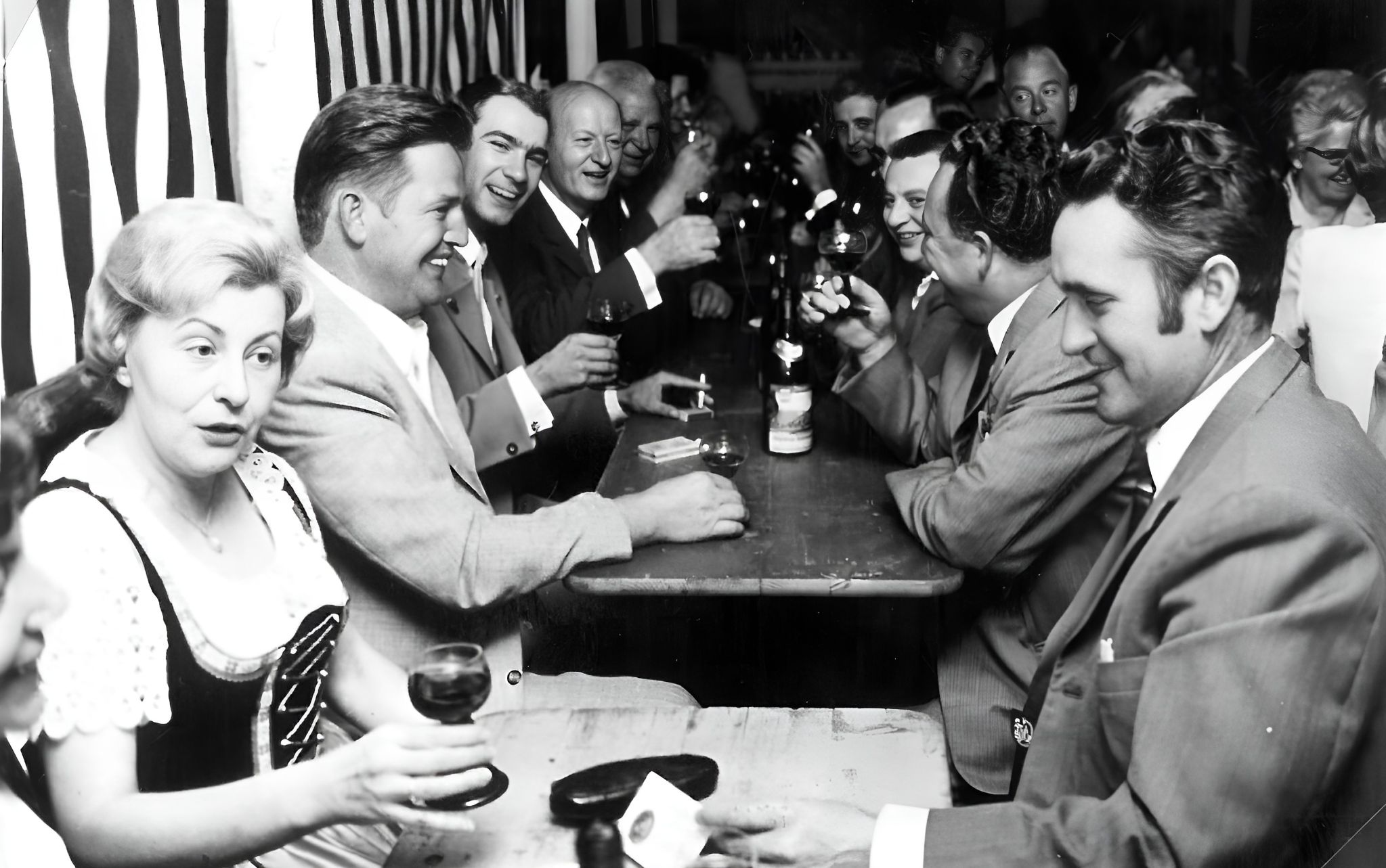 Beisammensein beim Winzerfest 1966