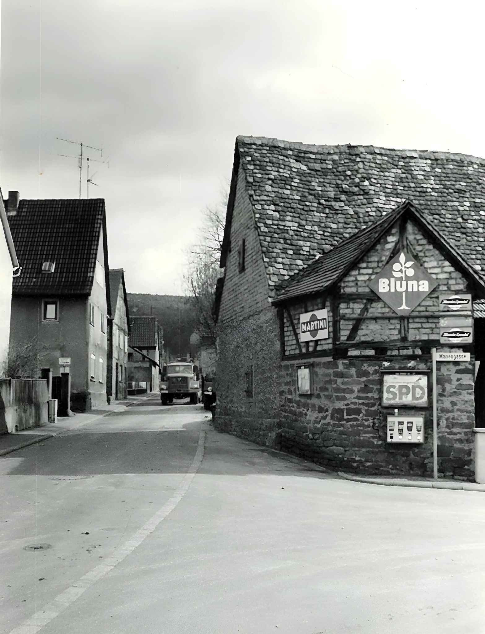 Blick in die Langgasse um 1980