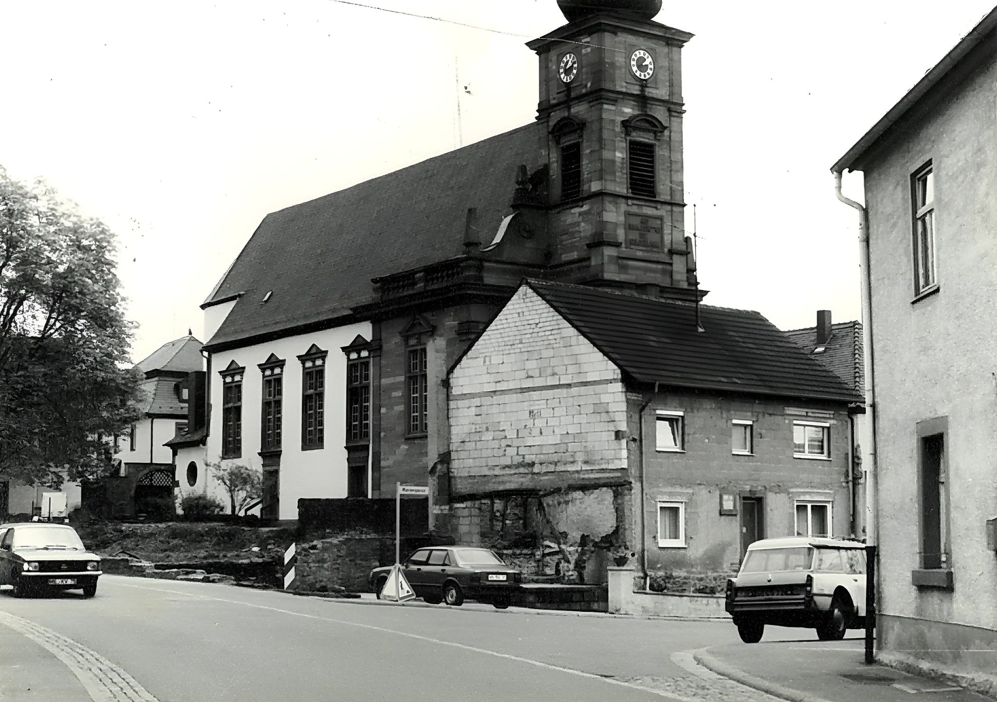 Röllfelder Dorfmitte um 1980