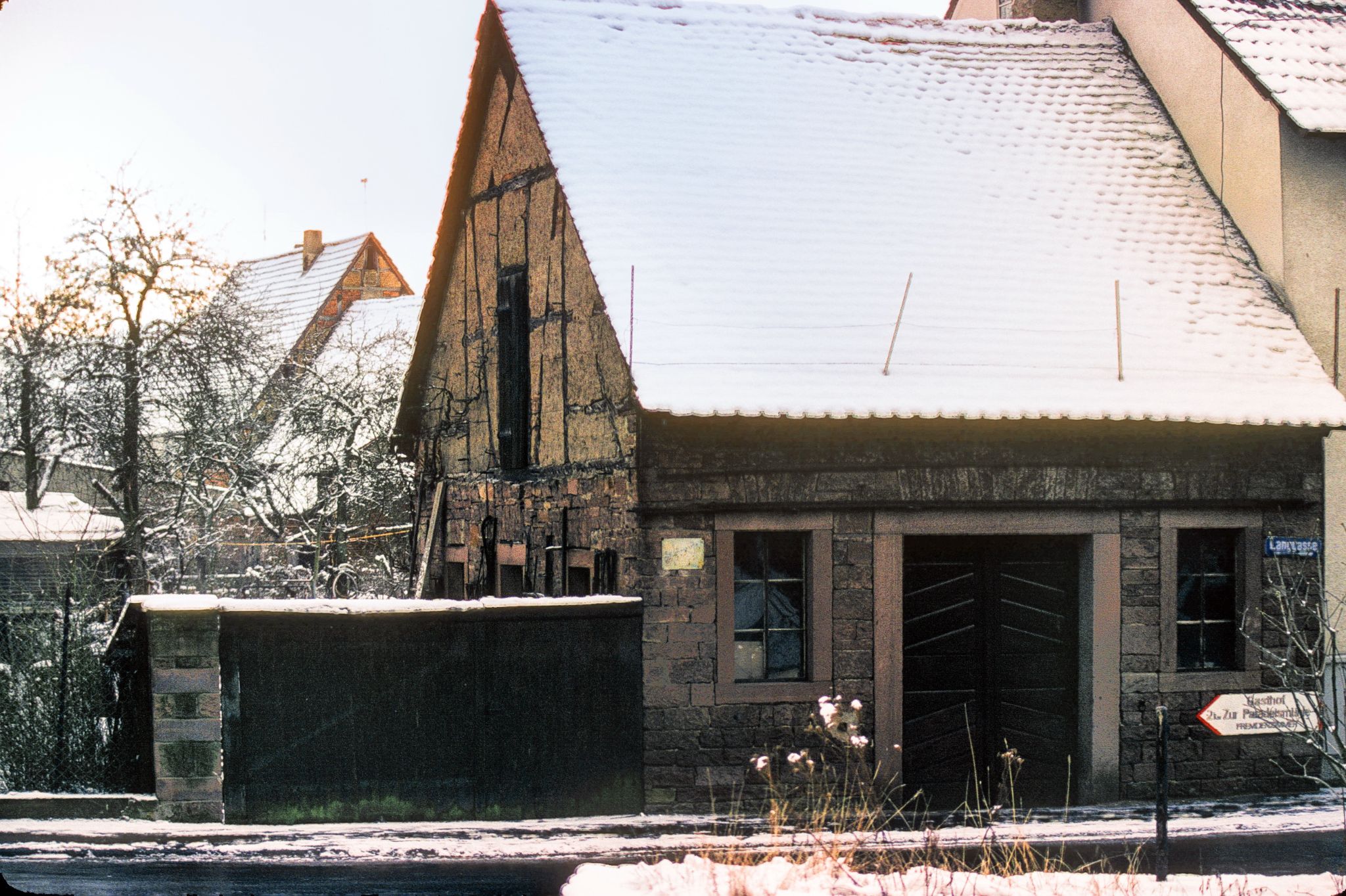 Die Röllfelder Dorfschmiede Ende der 1970er Jahre