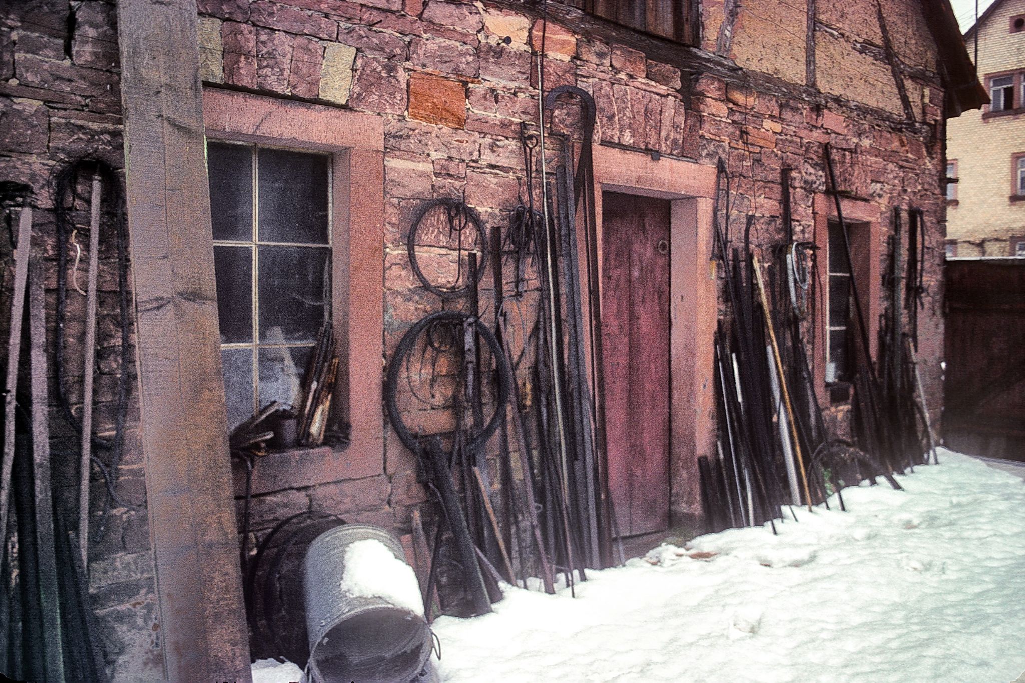 Die Röllfelder Dorfschmiede Ende der 1970er Jahre