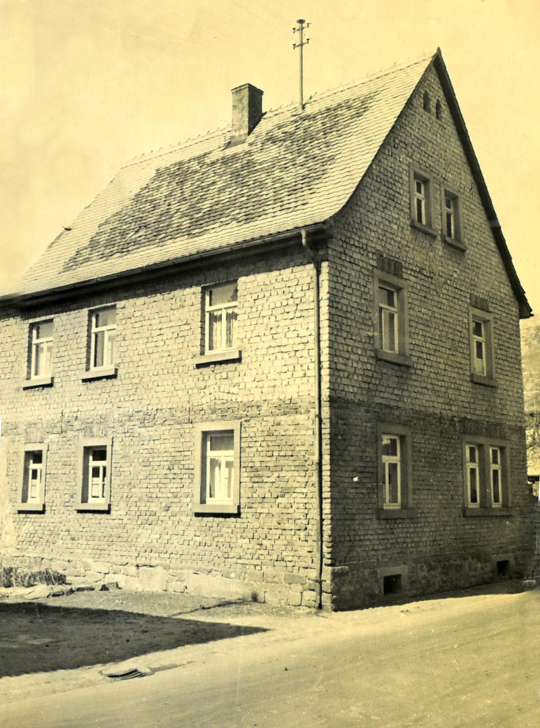 Die Rosenbergstraße 20 im Jahr 1955