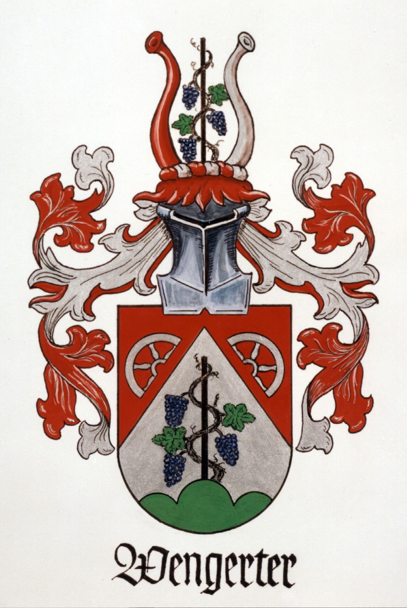 Das Wappen der Familie Wengerter