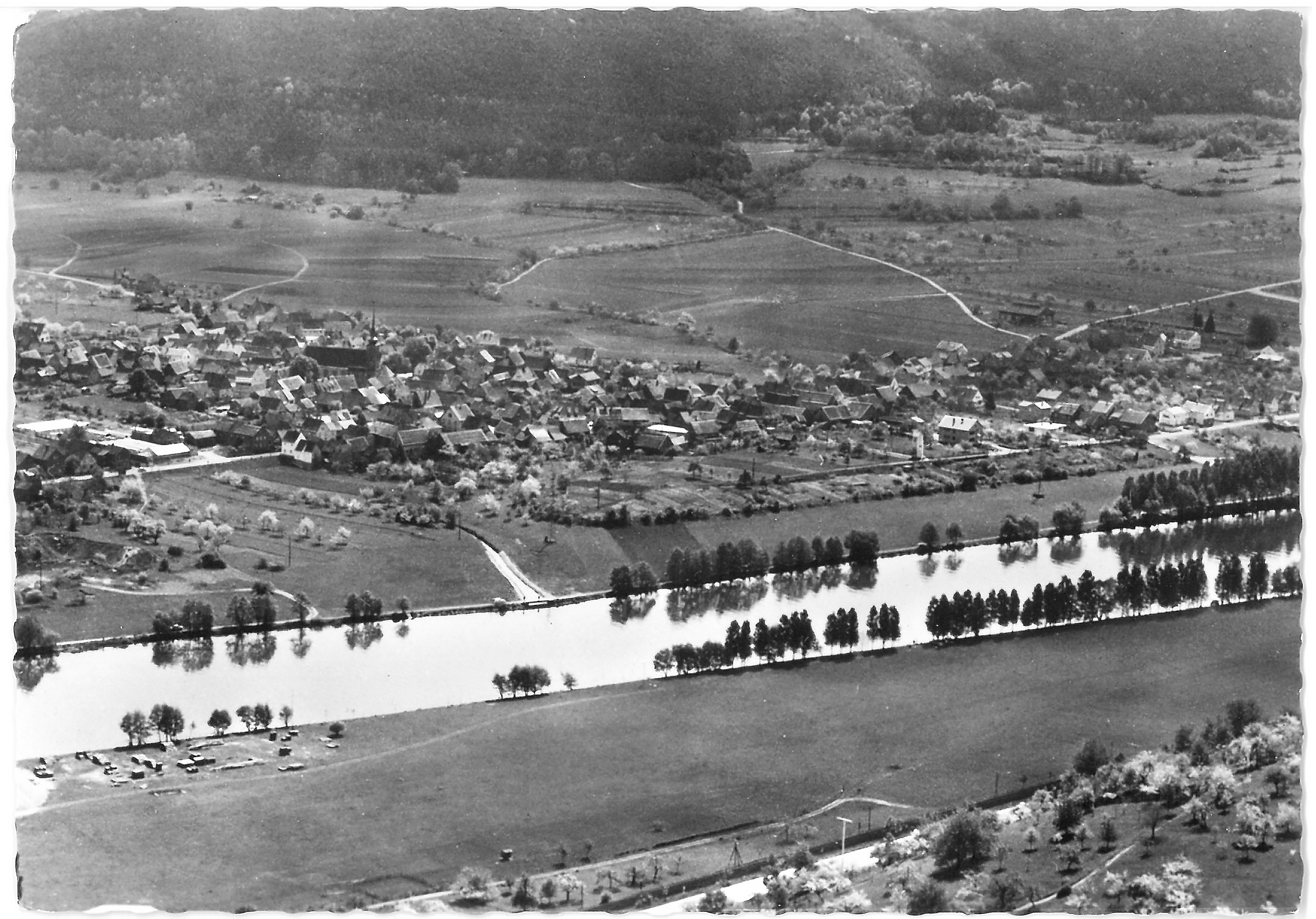 Gesamtansicht von Südwesten um 1950