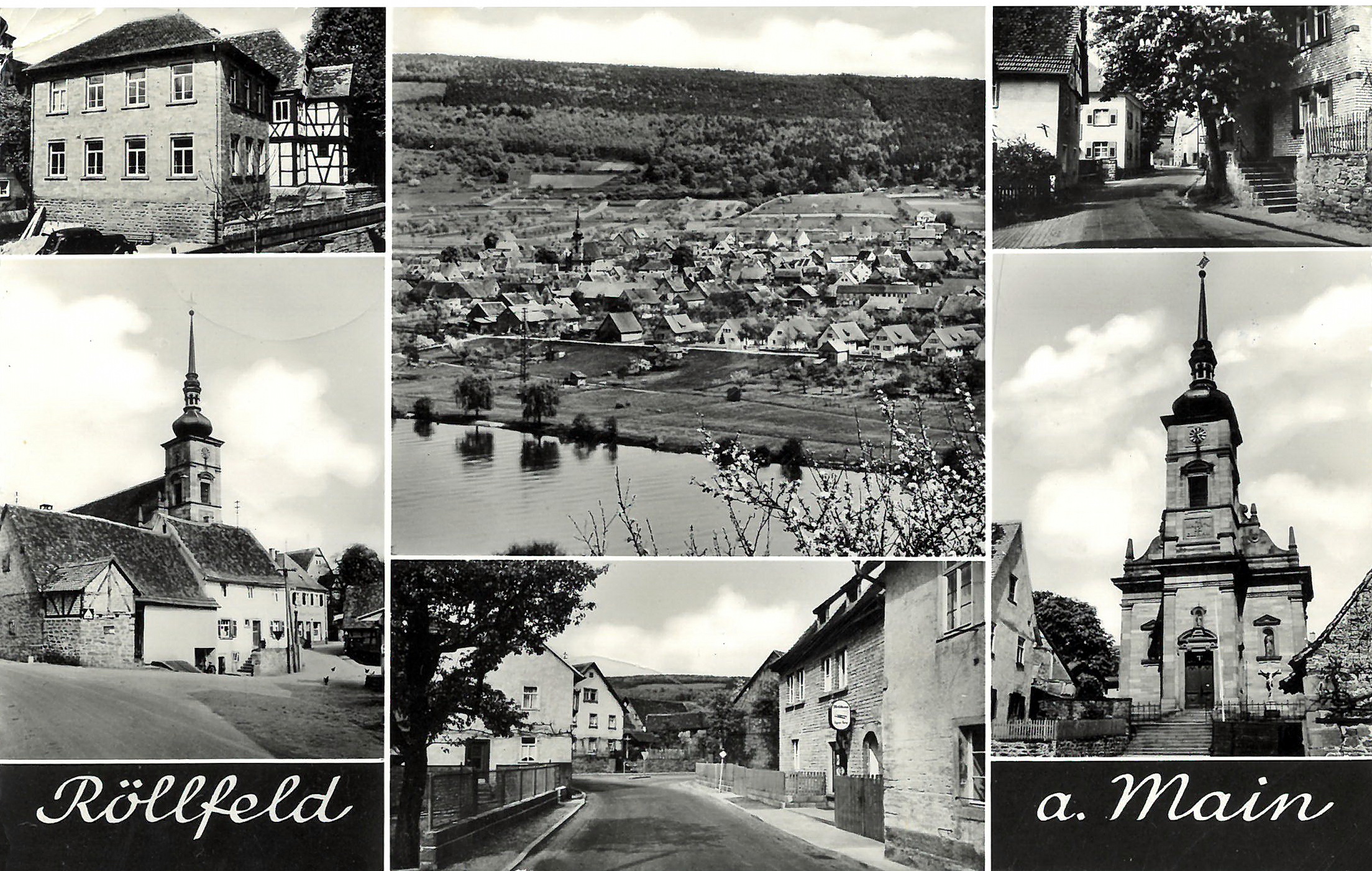 Mehrbildansichtskarte Röllfeld um 1962