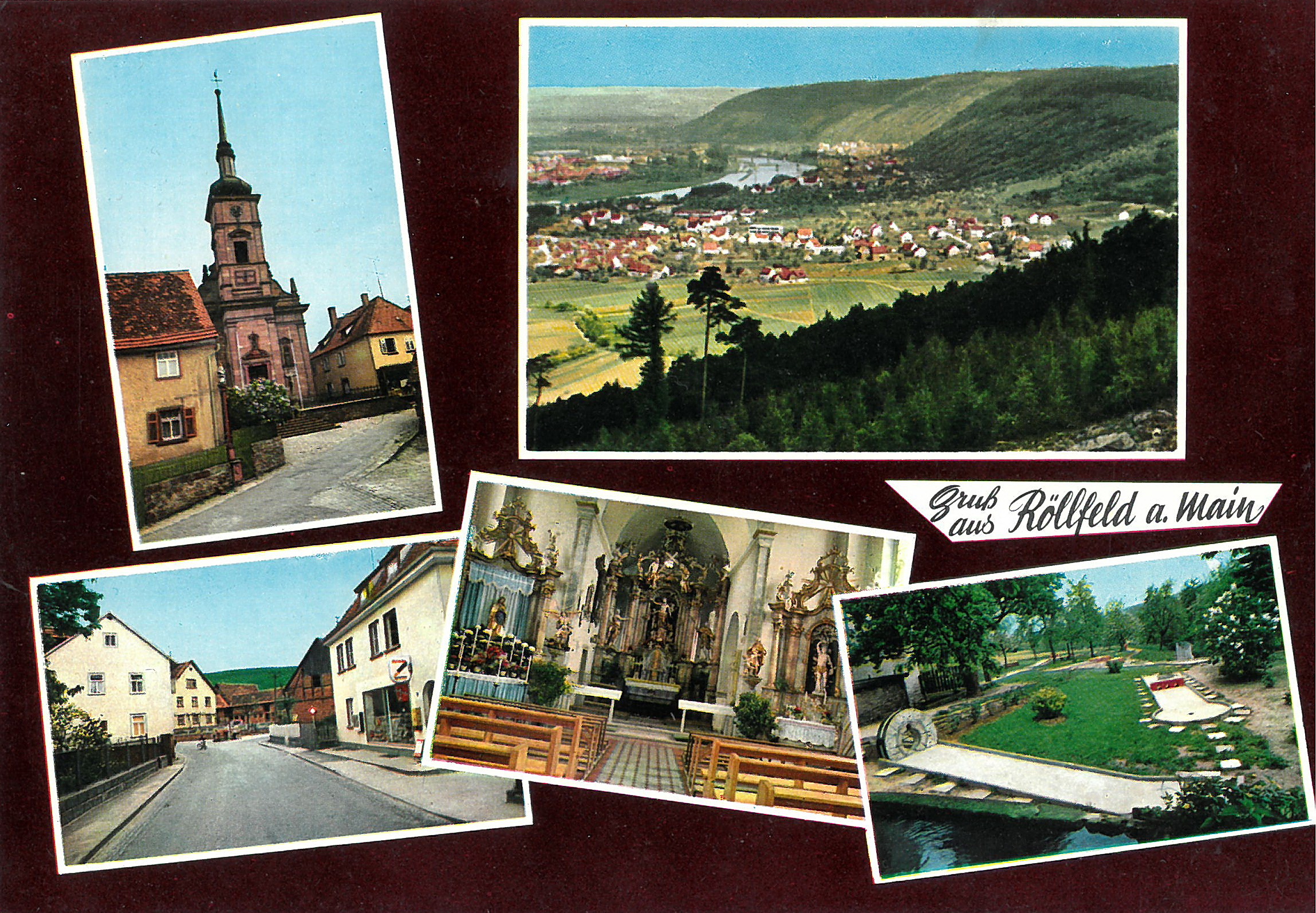 Mehrbildansichtskarte Röllfeld um 1965