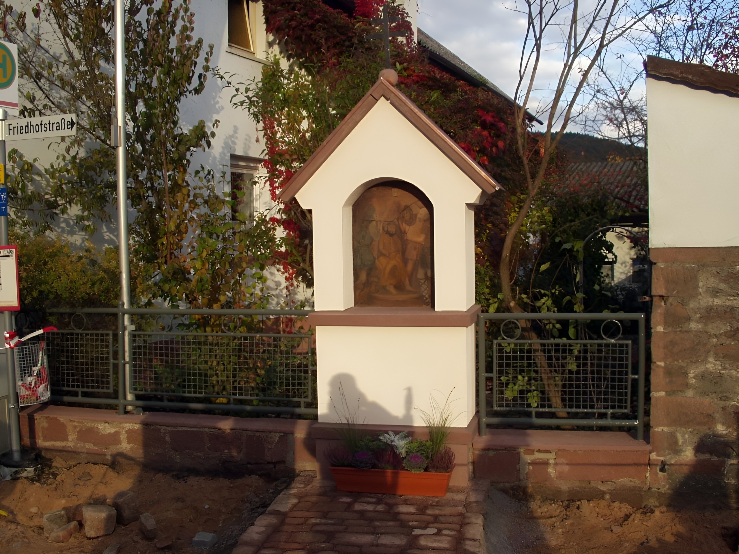 Einweihung des Bildstocks in der Rosenbergstraße