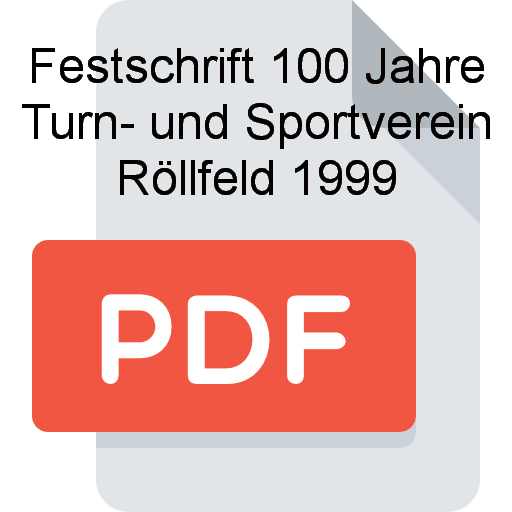 Z Festschrift 100 Jahre Turn und Sportverein Roellfeld 1999