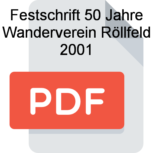 Z Festschrift 50 Jahre Wanderverein Roellfeld 2001