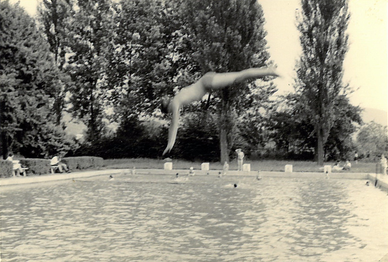 Kopfsprung ins kühle Nass 1962