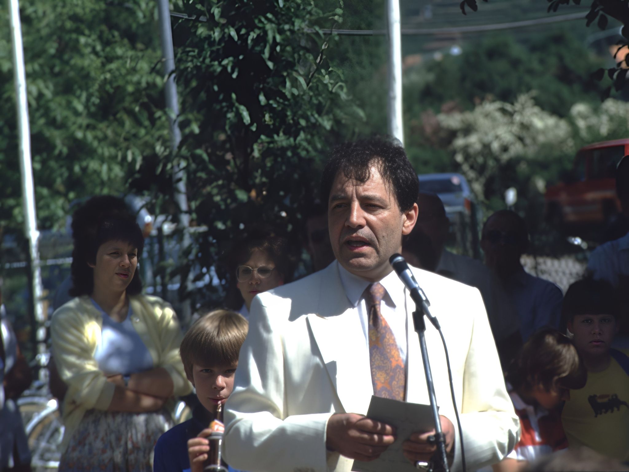 Bürgermeister Siegmar Markert bei der Eröffnungsrede