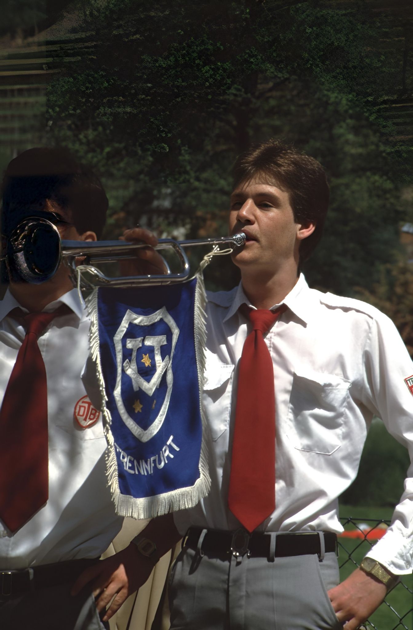 Fanfarenbläser des Musikzuges Trennfurt