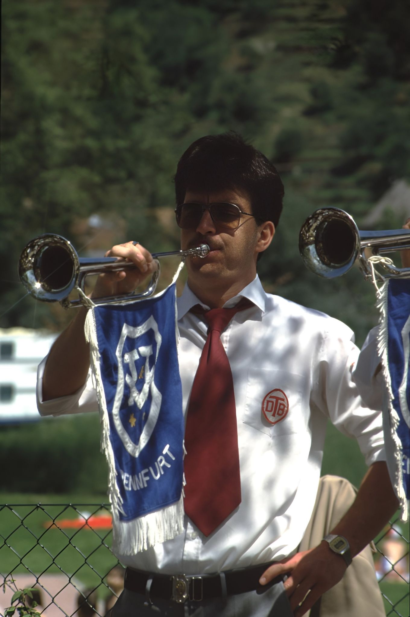 Fanfarenbläser des Musikzuges Trennfurt