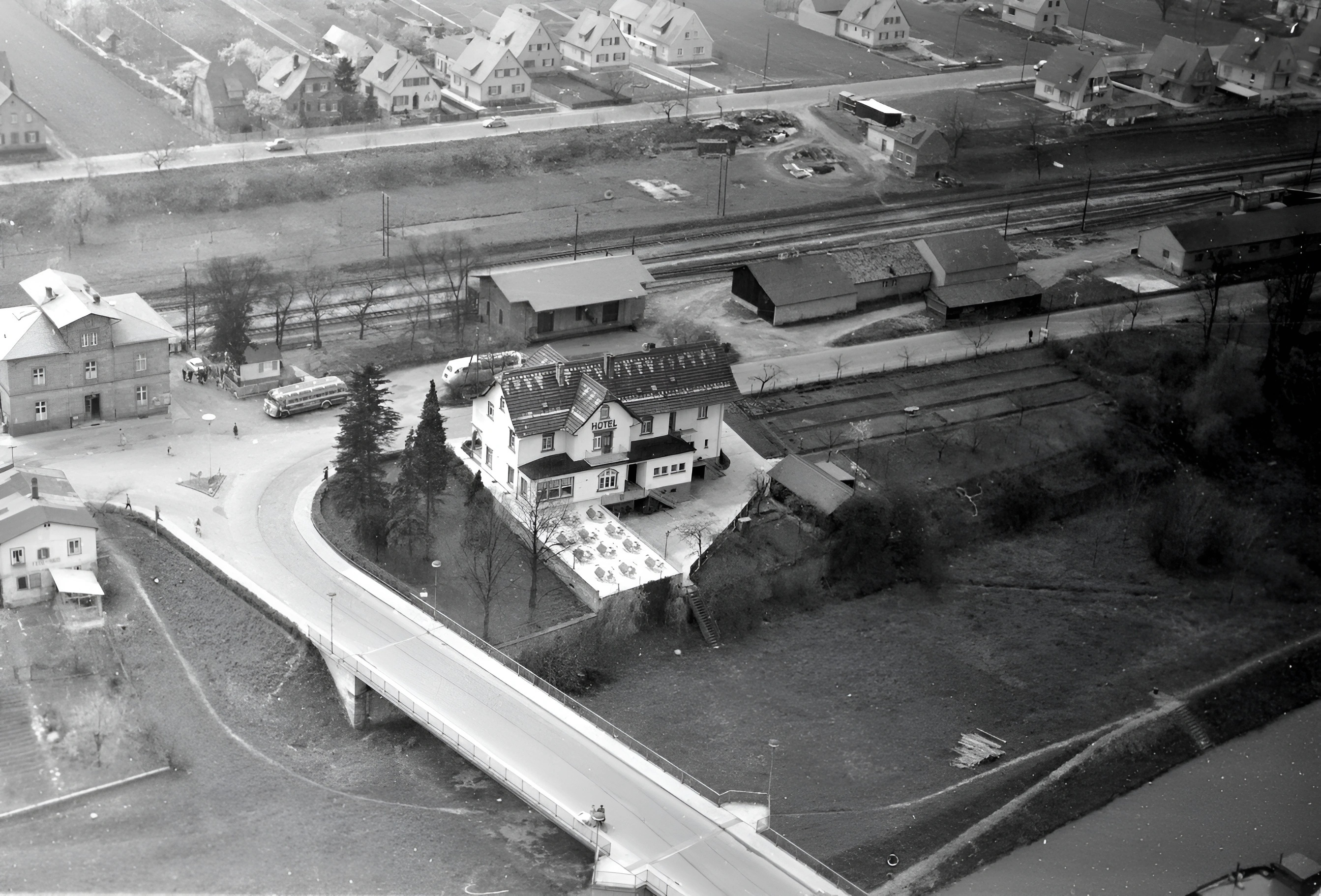 Luftaufnahme Hotel Schöne Aussicht
