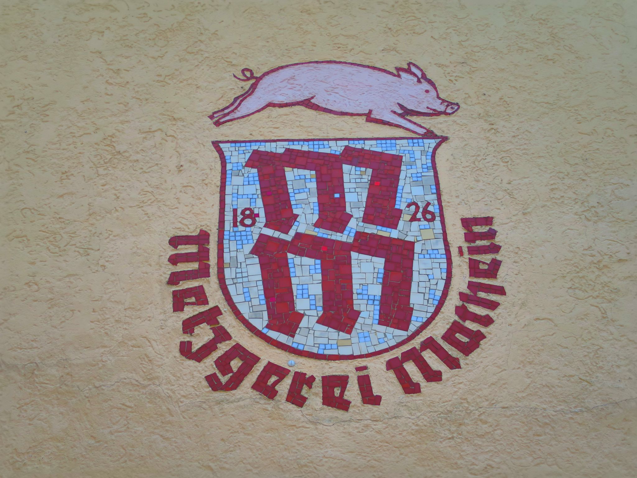 Das Markenzeichen der Metzgerei Mathein