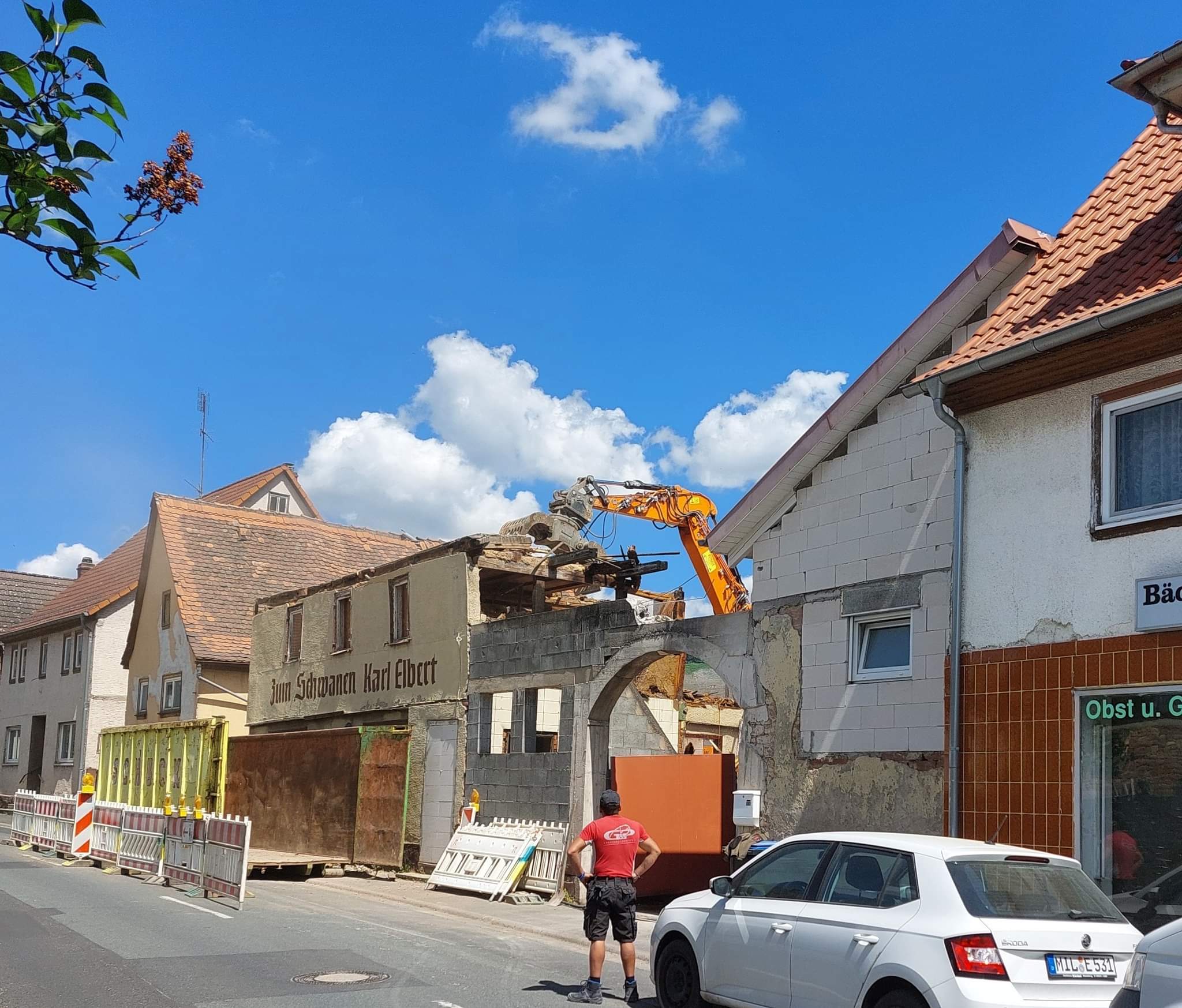 Abriss des Gebäudes im Mai 2024