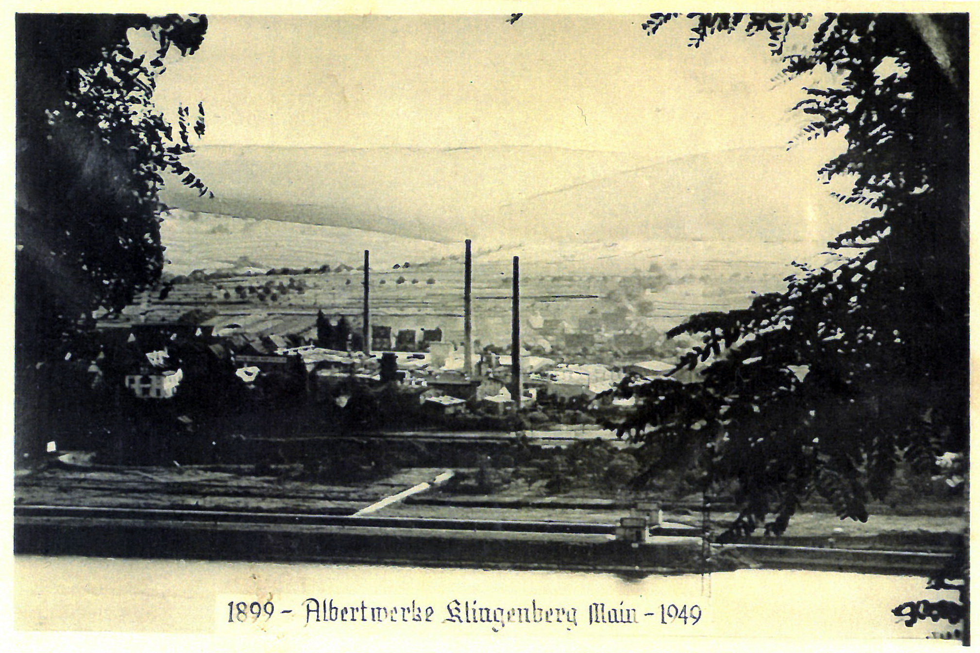 Ansichtskarte "Albertwerke" um 1949