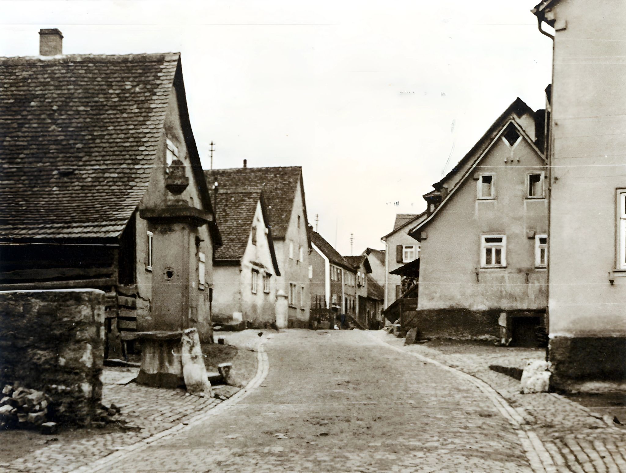 Blick in die Ankergasse um 1940