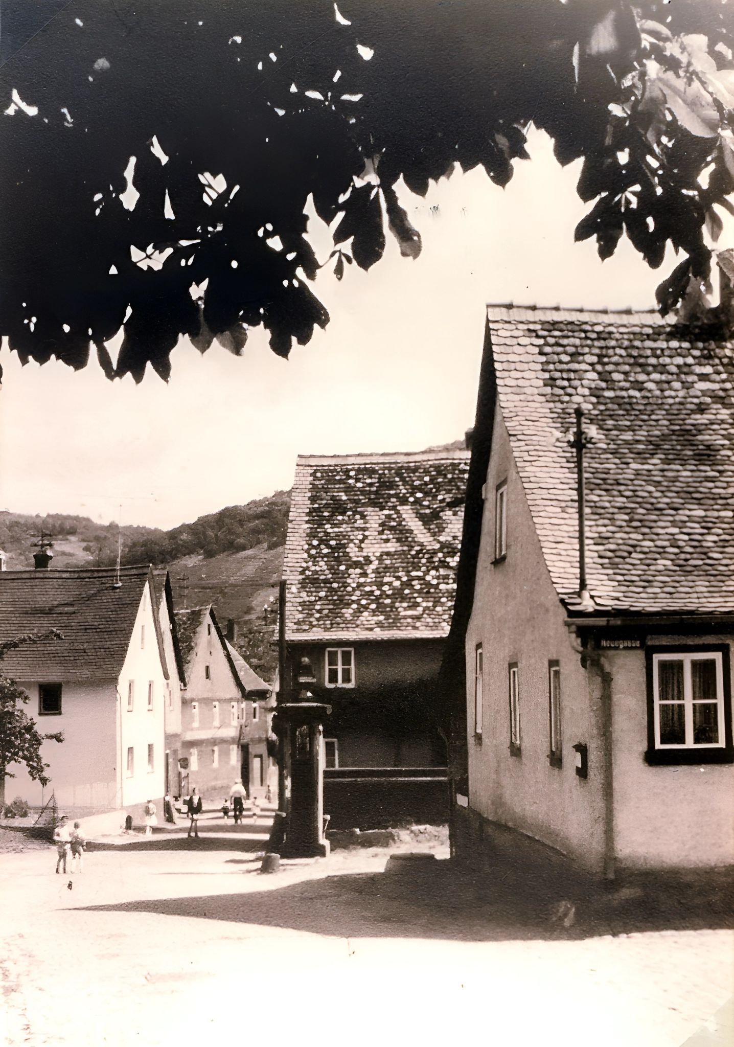 Blick in die Ankergasse  um 1940