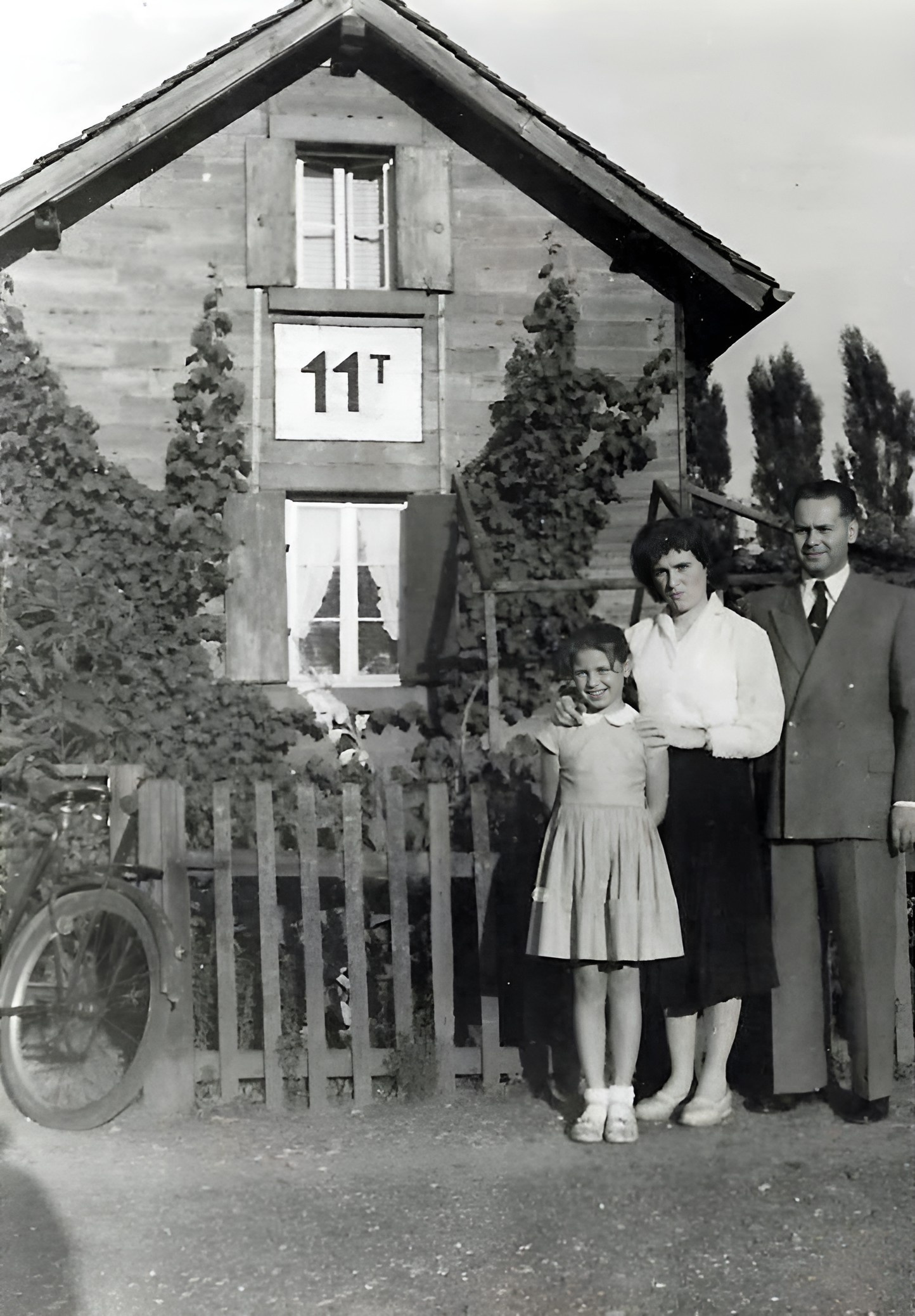 Das Bahnwärterhäuschen um das Jahr 1958