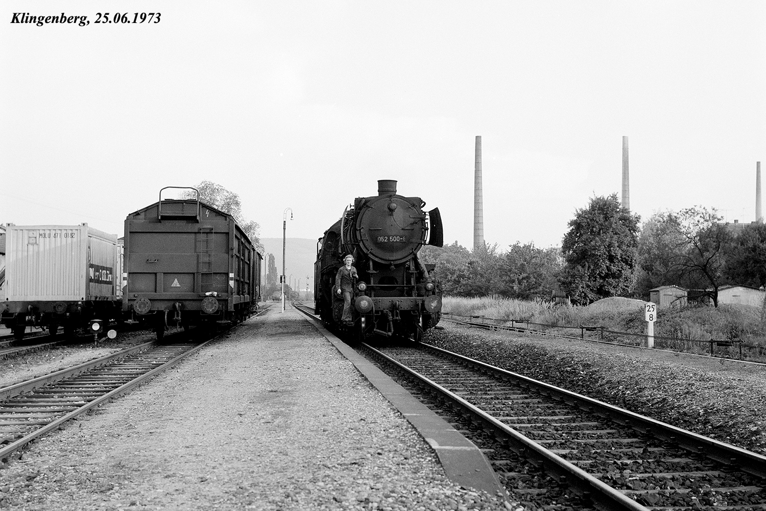 Güterzugübergabe am 25.06.1973