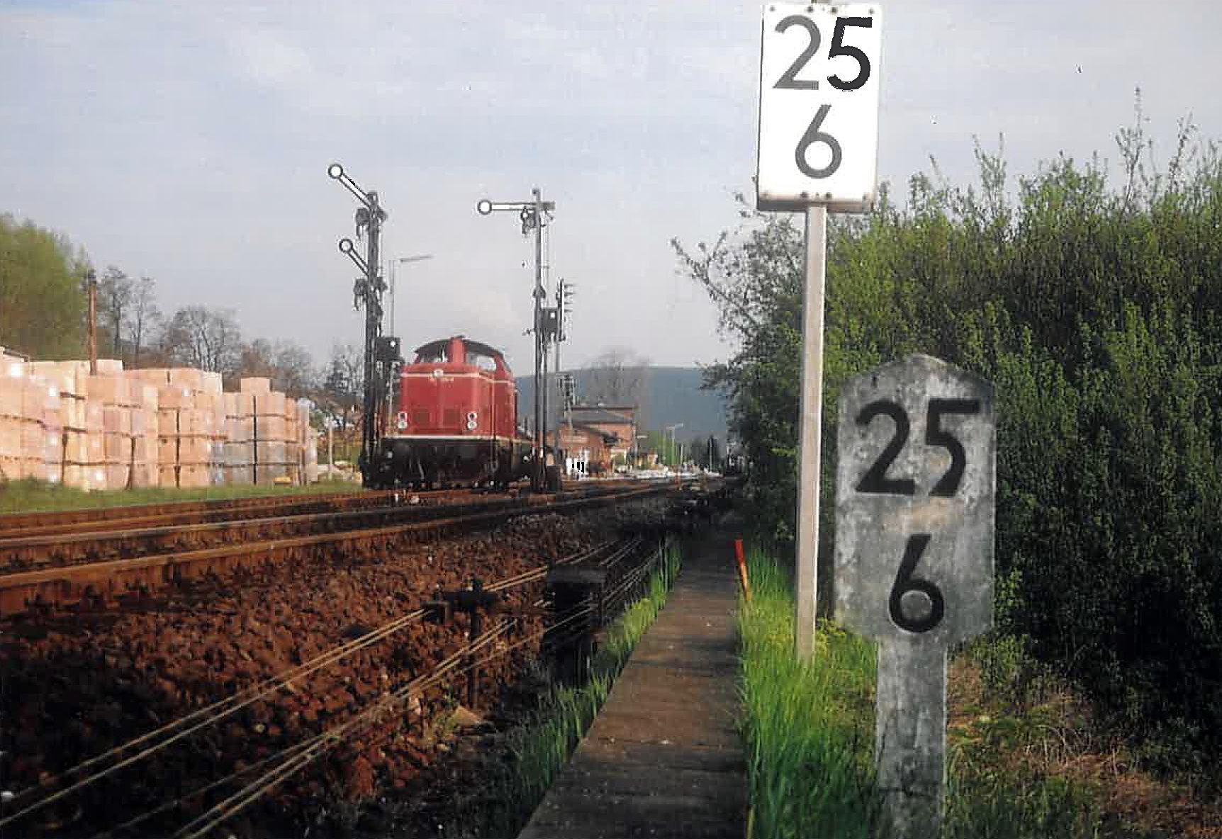Am Bahnhof Klingenberg 1991