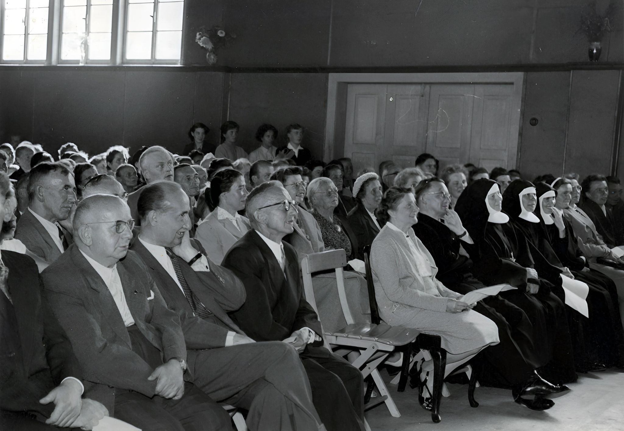 Eva Barthelmes bei ihrer Verabschiedungsfeier am 11.09.1955