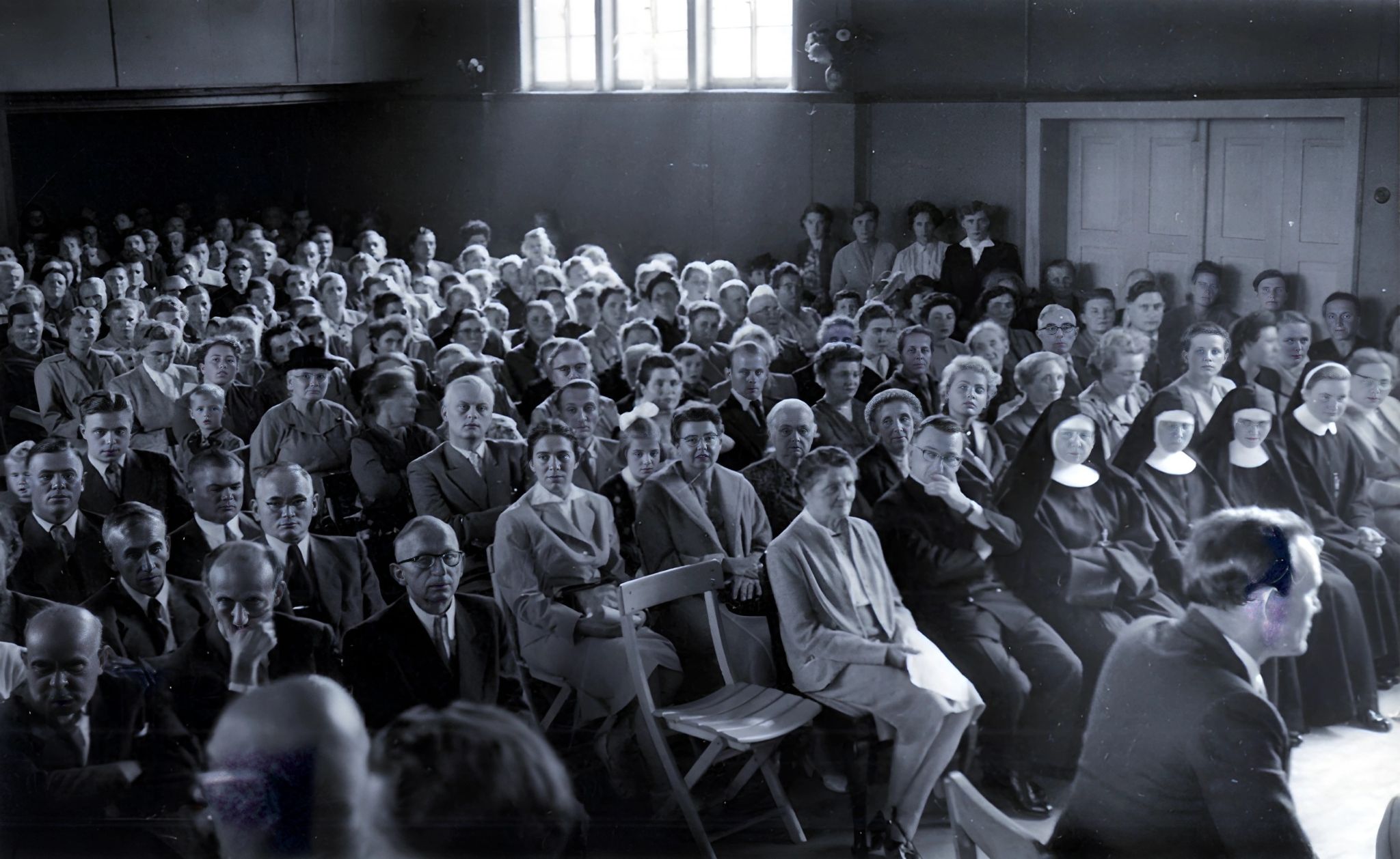 Eva Barthelmes bei ihrer Verabschiedungsfeier am 11.09.1955