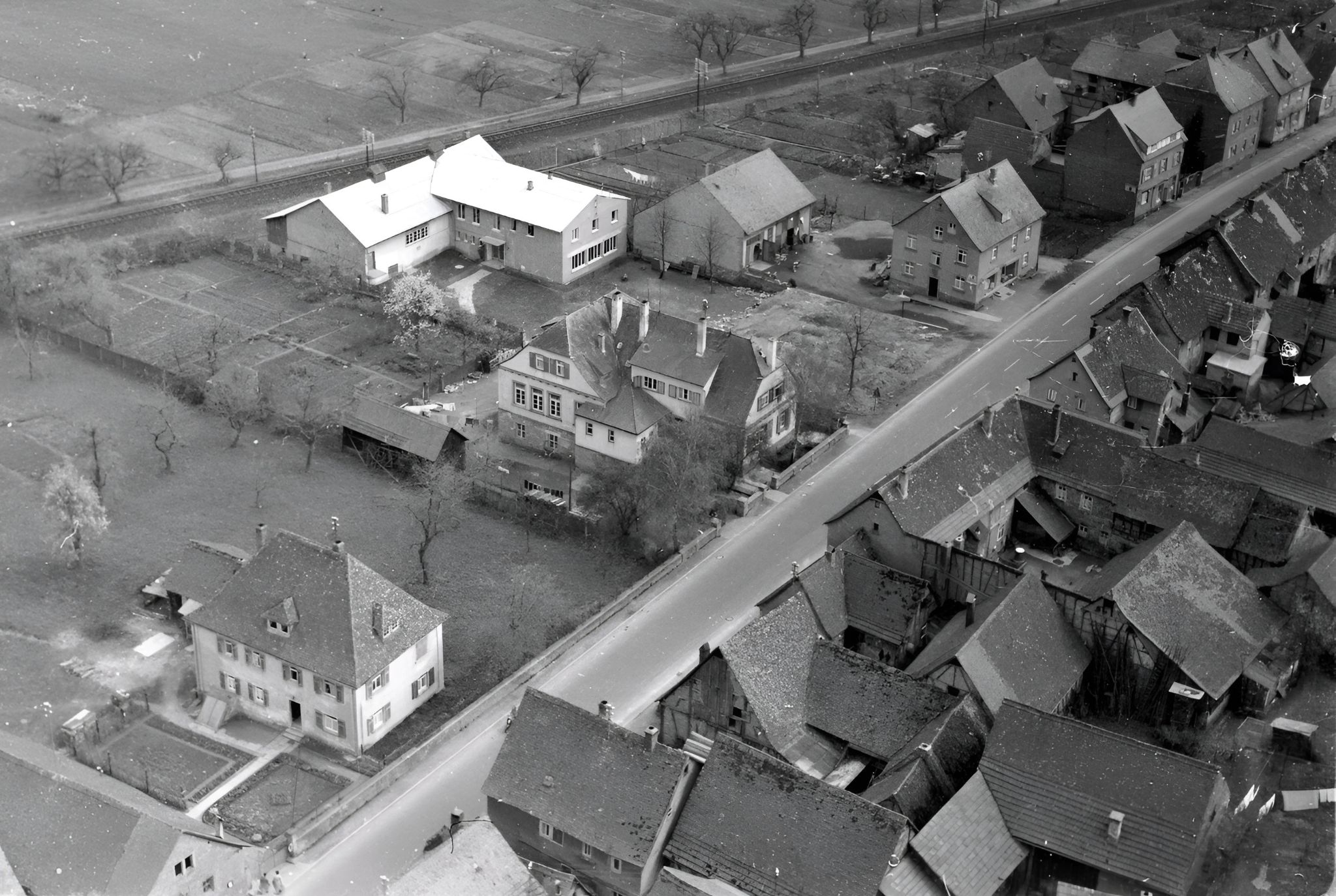 Luftbild der Trennfurter Straße