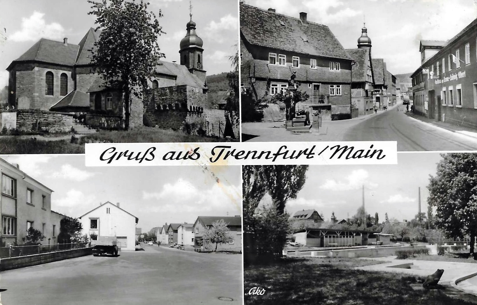 Mehrbildansichtskarte Trennfurt um 1960