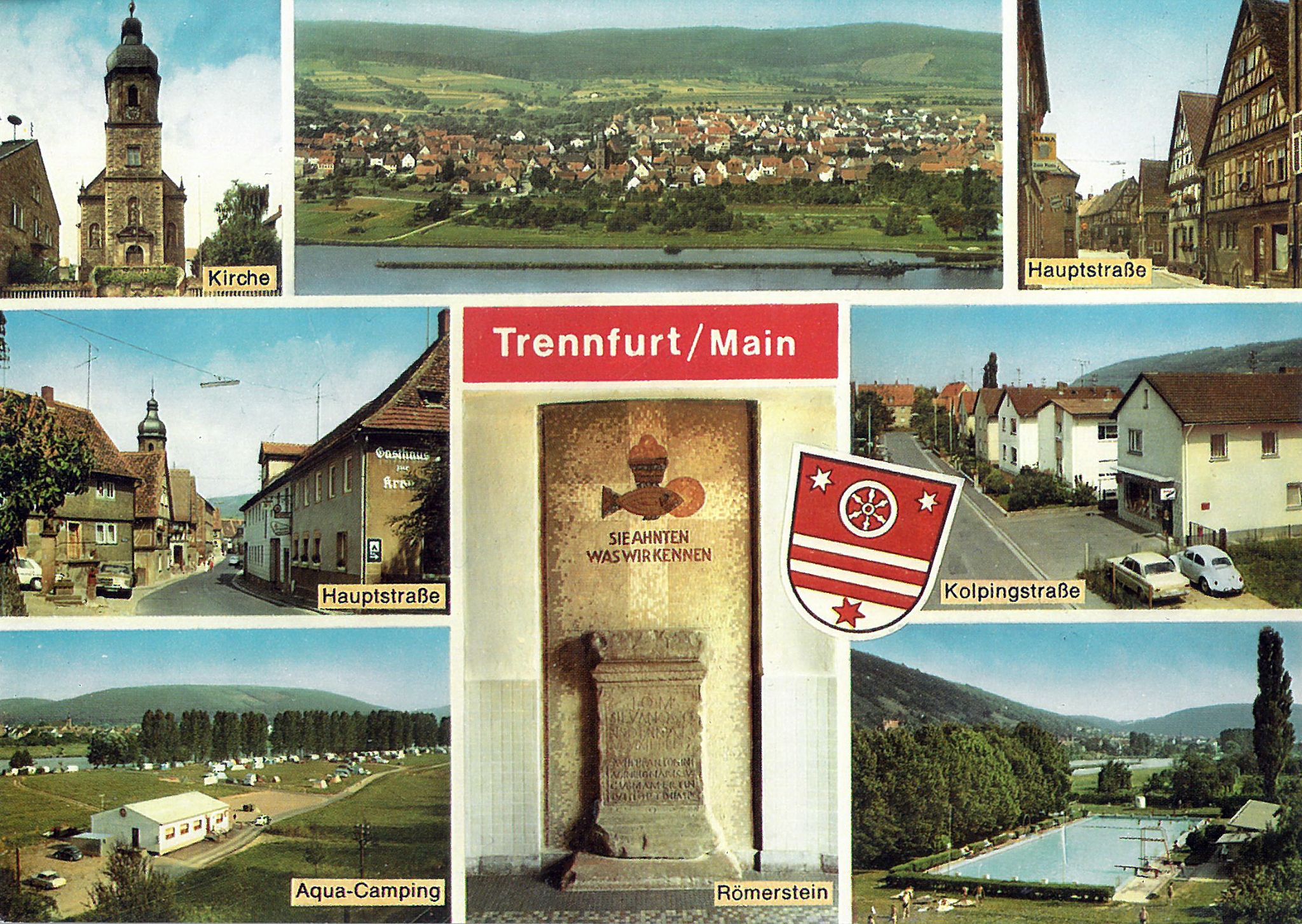 Mehrbildansichtskarte Trennfurt aus den 1970er Jahren
