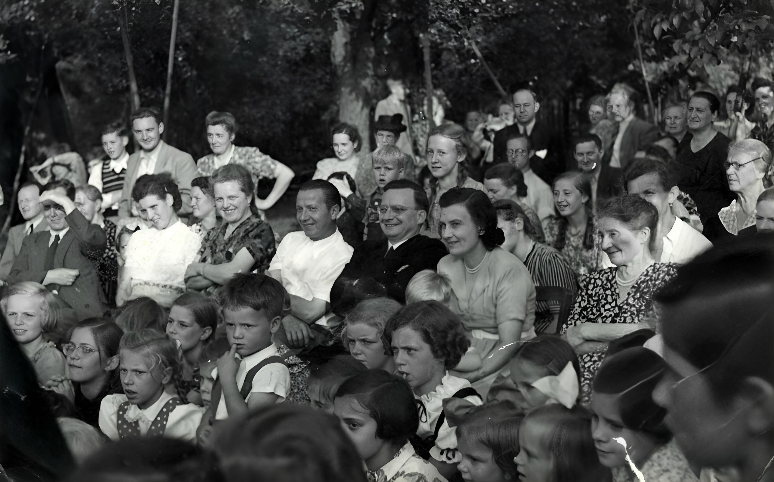 Kindergartenfest im Juli 1953