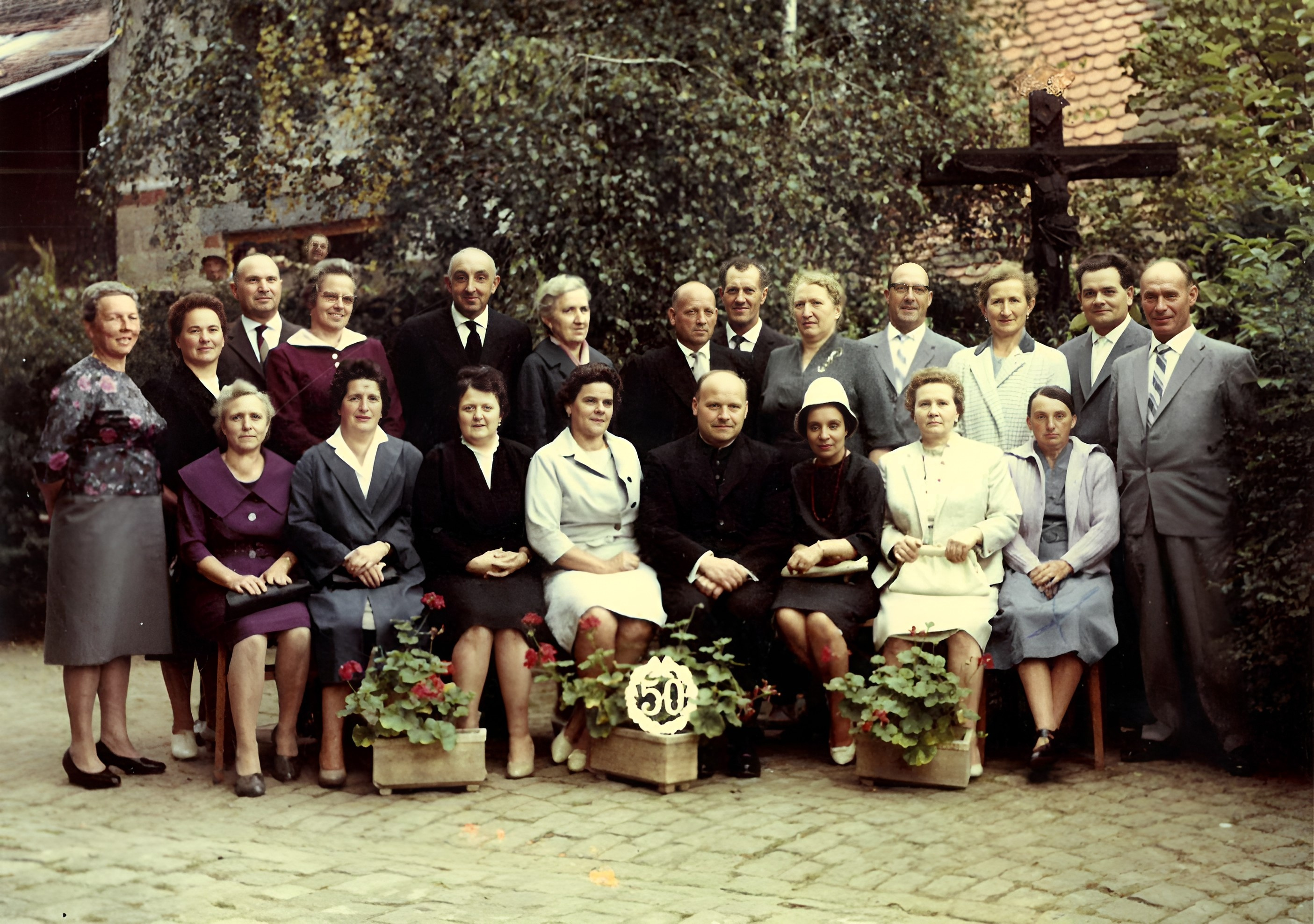 Gruppenfoto 1961 (50. Geburtstag) des Geburtsjahrgangs 1911