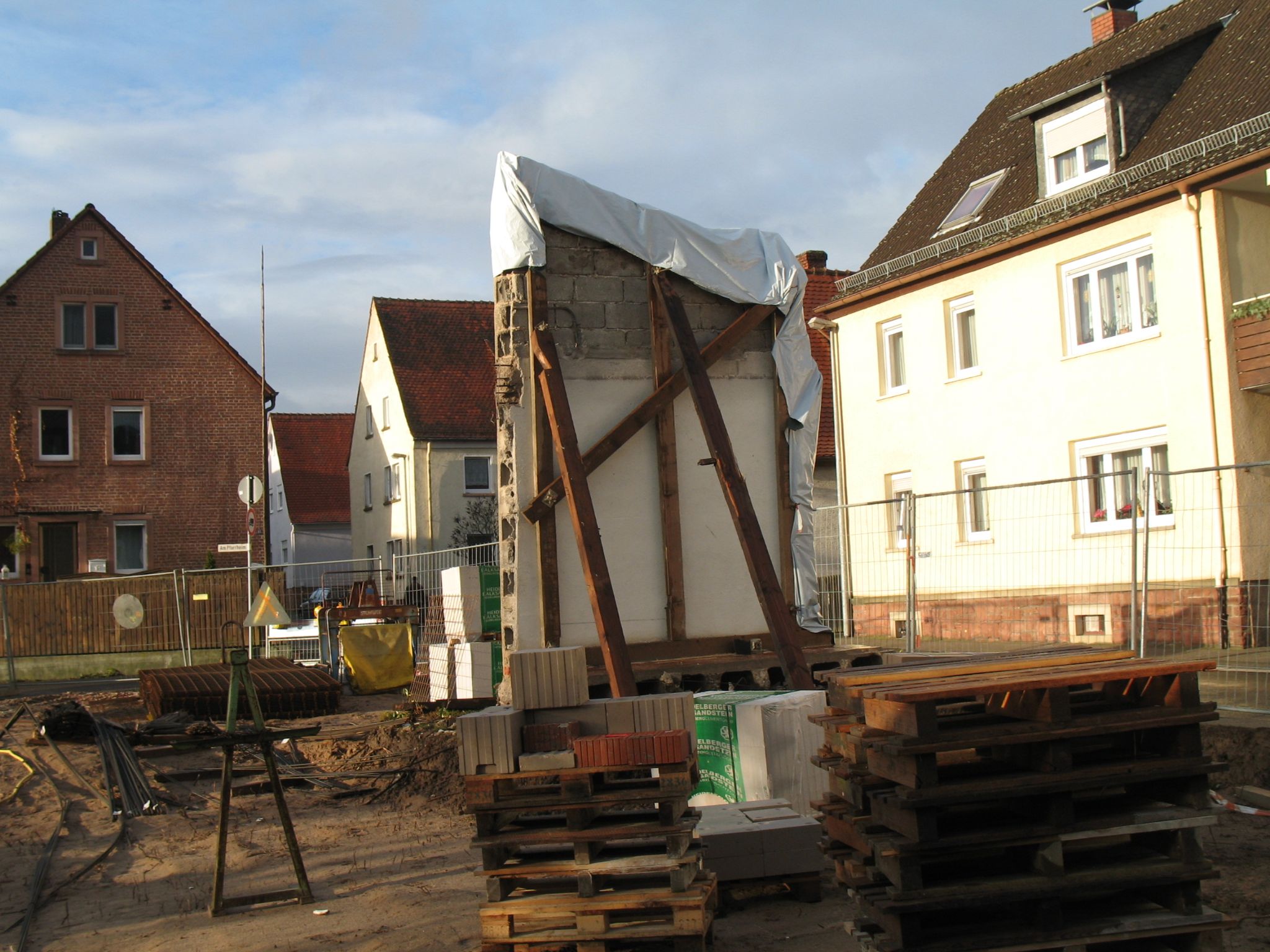 Bau des neuen Pfarrheims