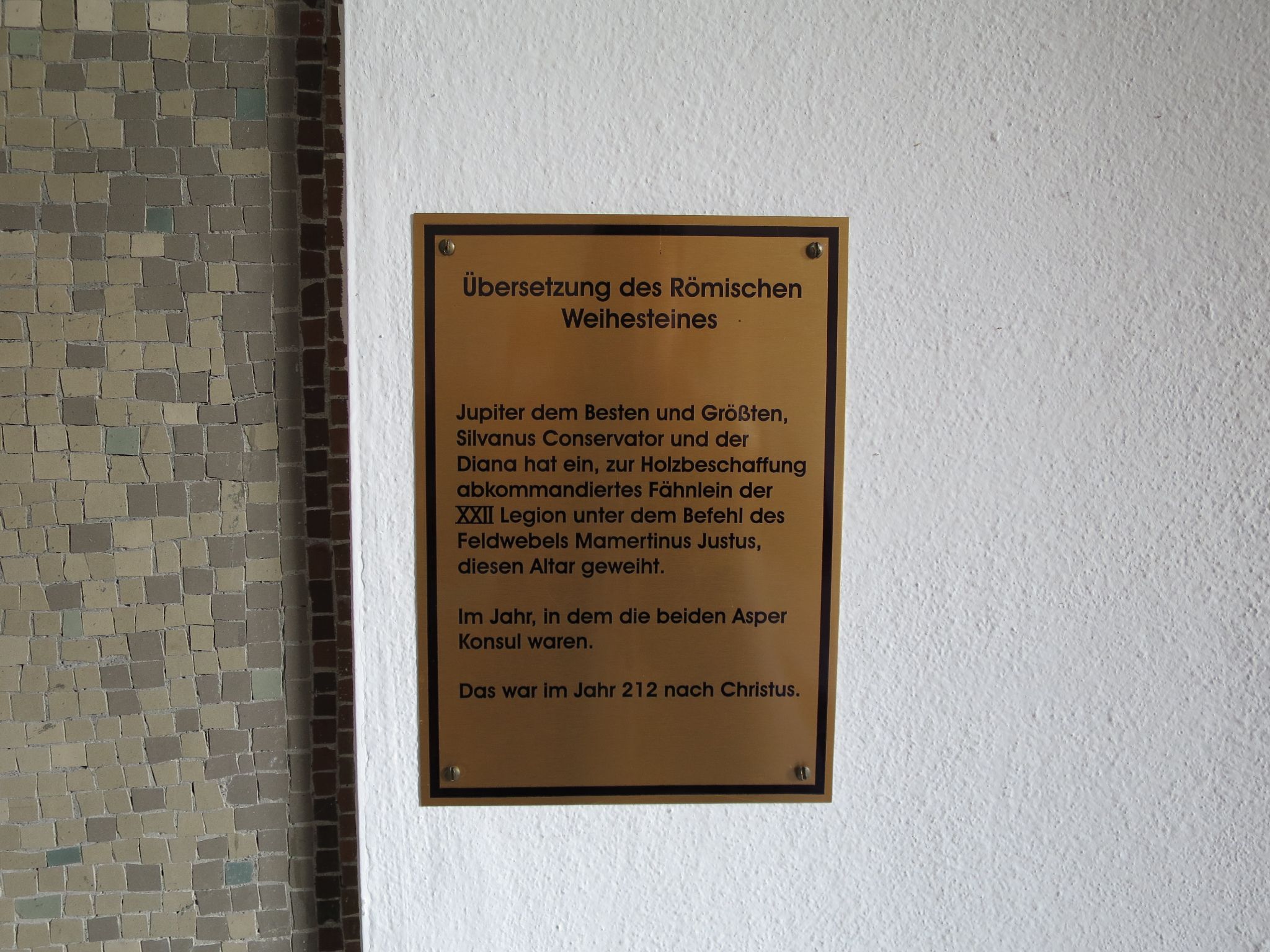 Römischer Weihestein