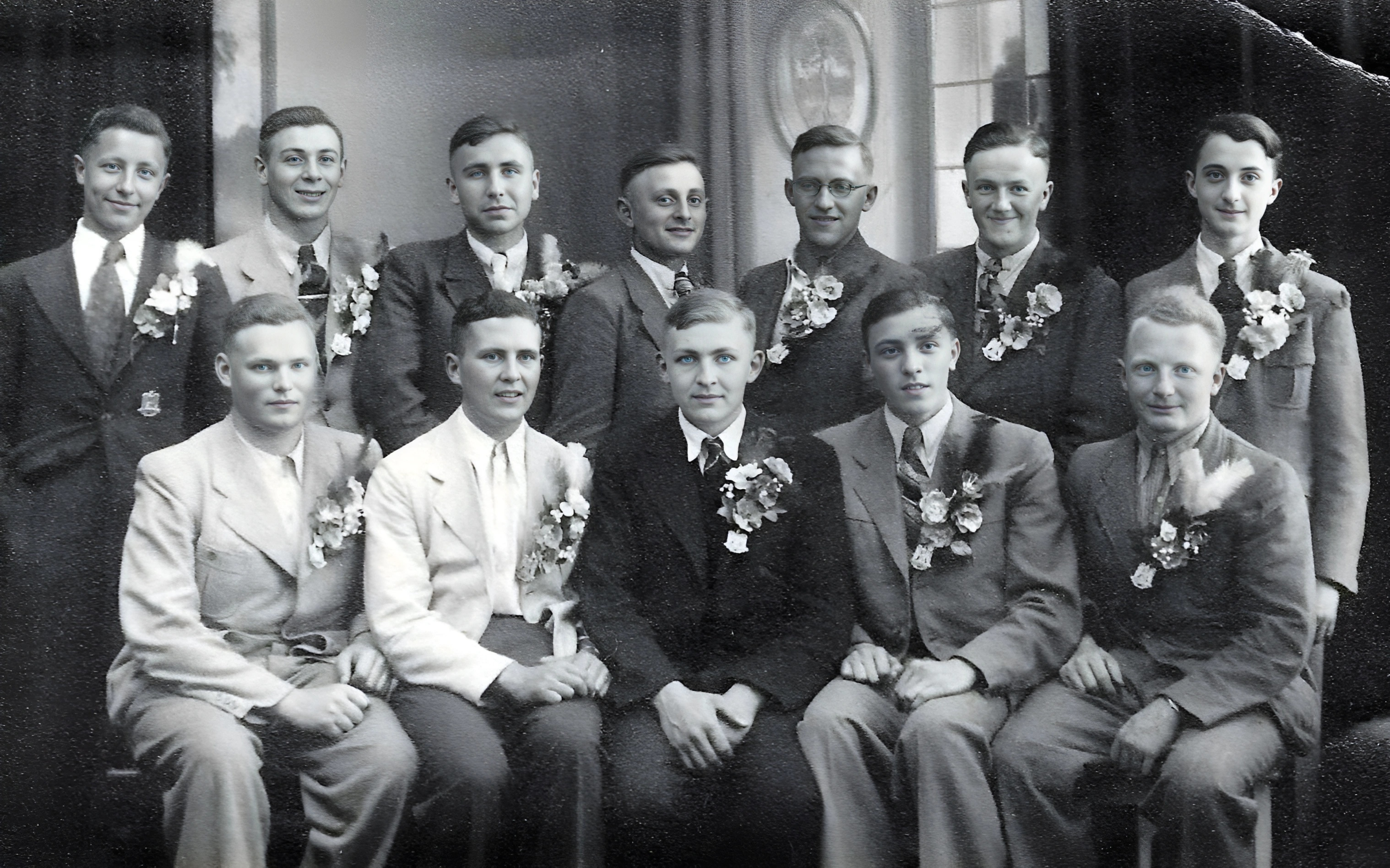 Gruppenfoto Soldaten in Zivil 1941