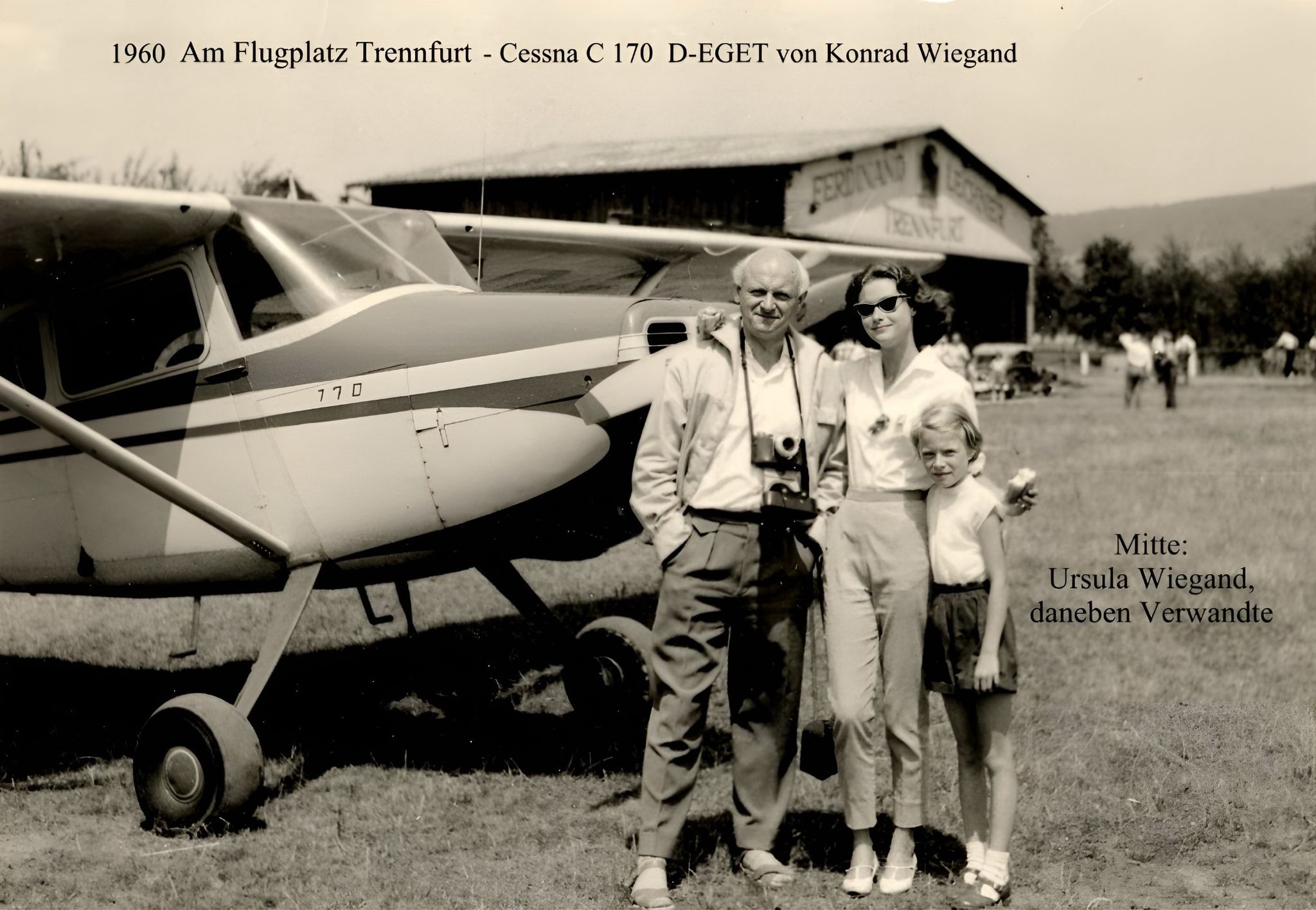 Am Flugplatz Trennfurt 1960