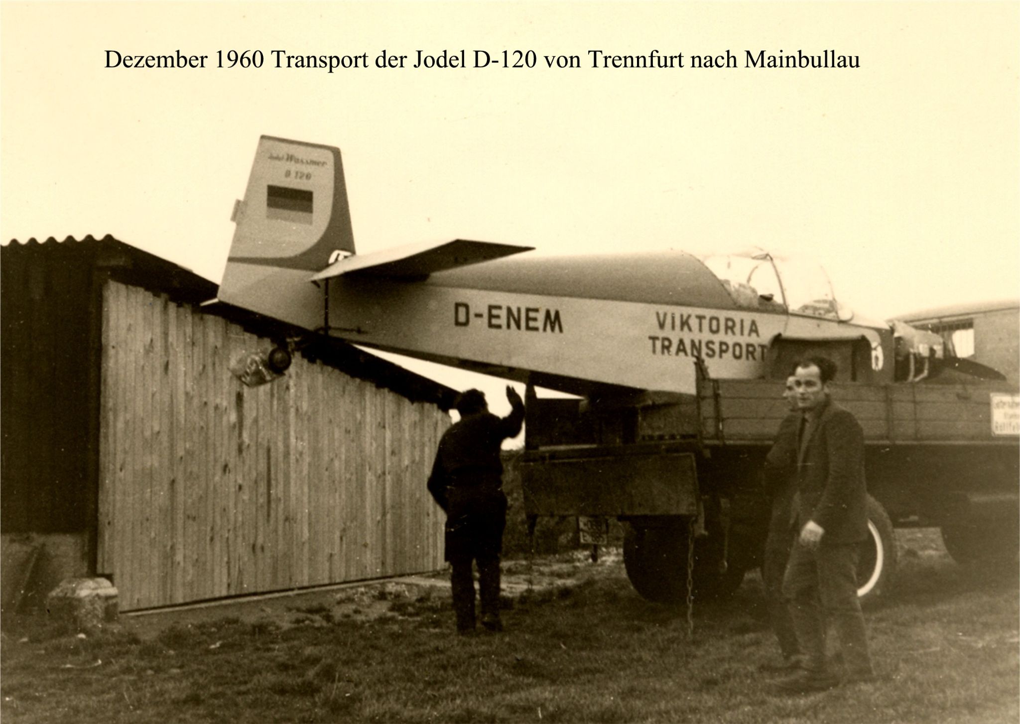 Abtransport der "Jodel" 1960