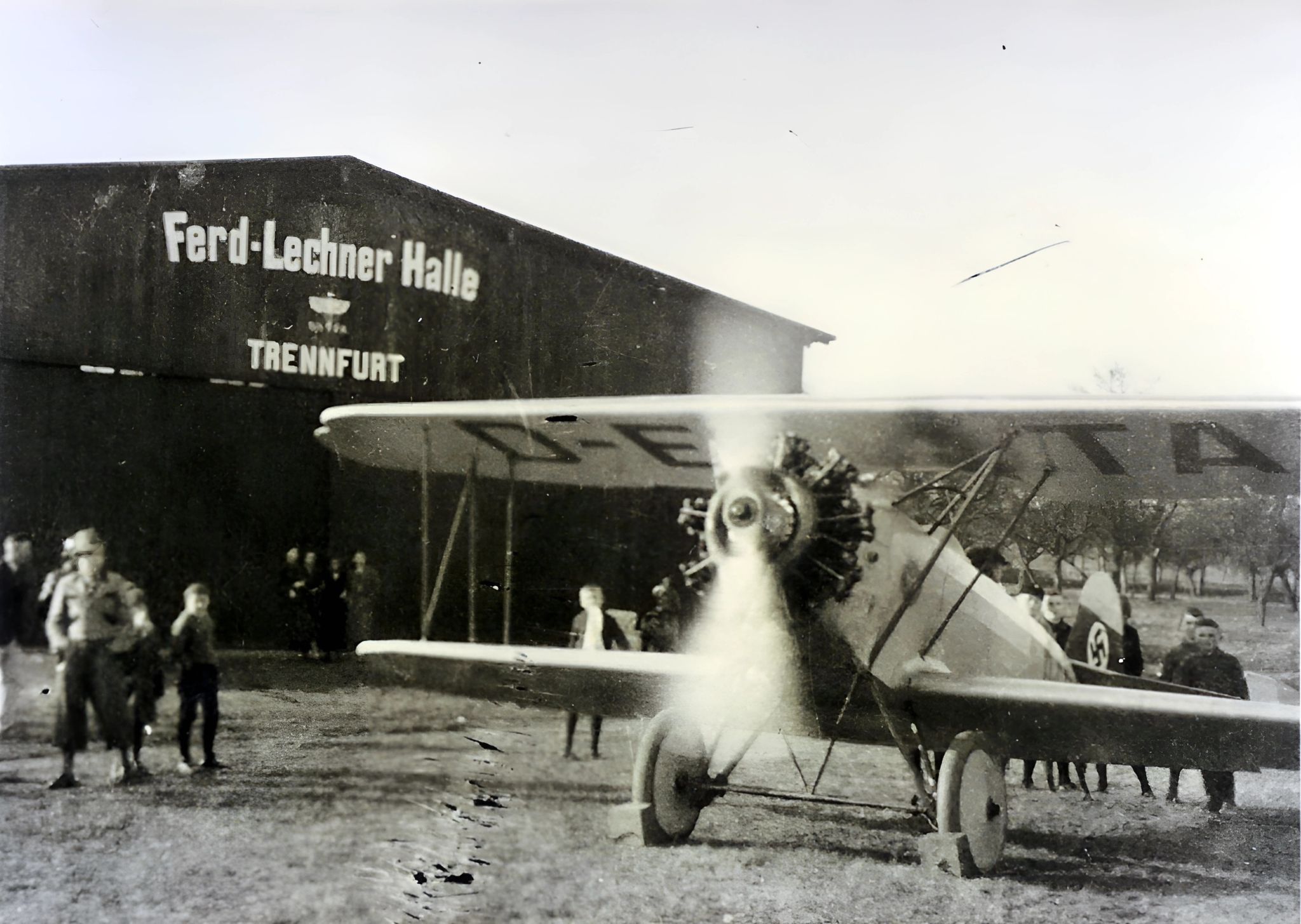 Der Flugplatz Trennfurter mit der Ferdinand-Lechner-Halle