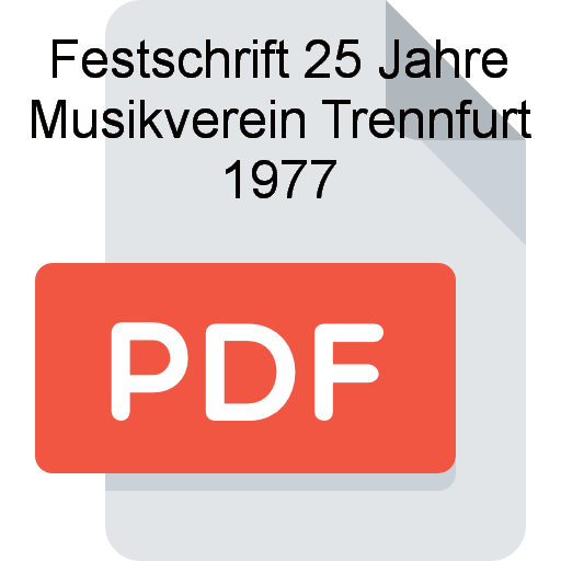 Z Festschrift 25 Jahre Musikverein Trennfurt 1977