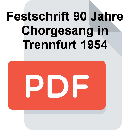 Z Festschrift 90 Jahre Chorgesang in Trennfurt 1954