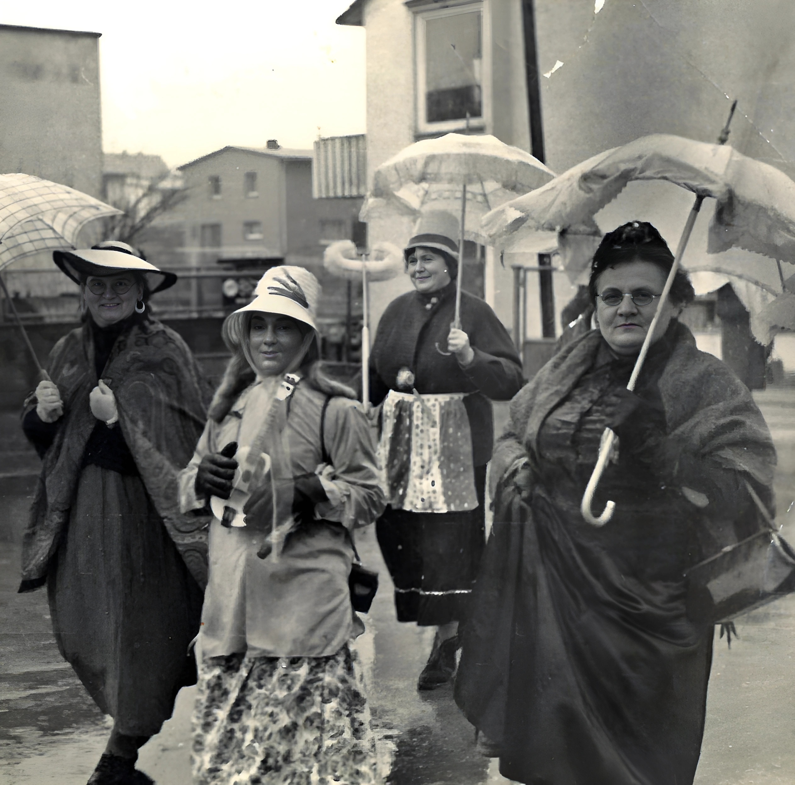Straßenumzug in den 1960er Jahren