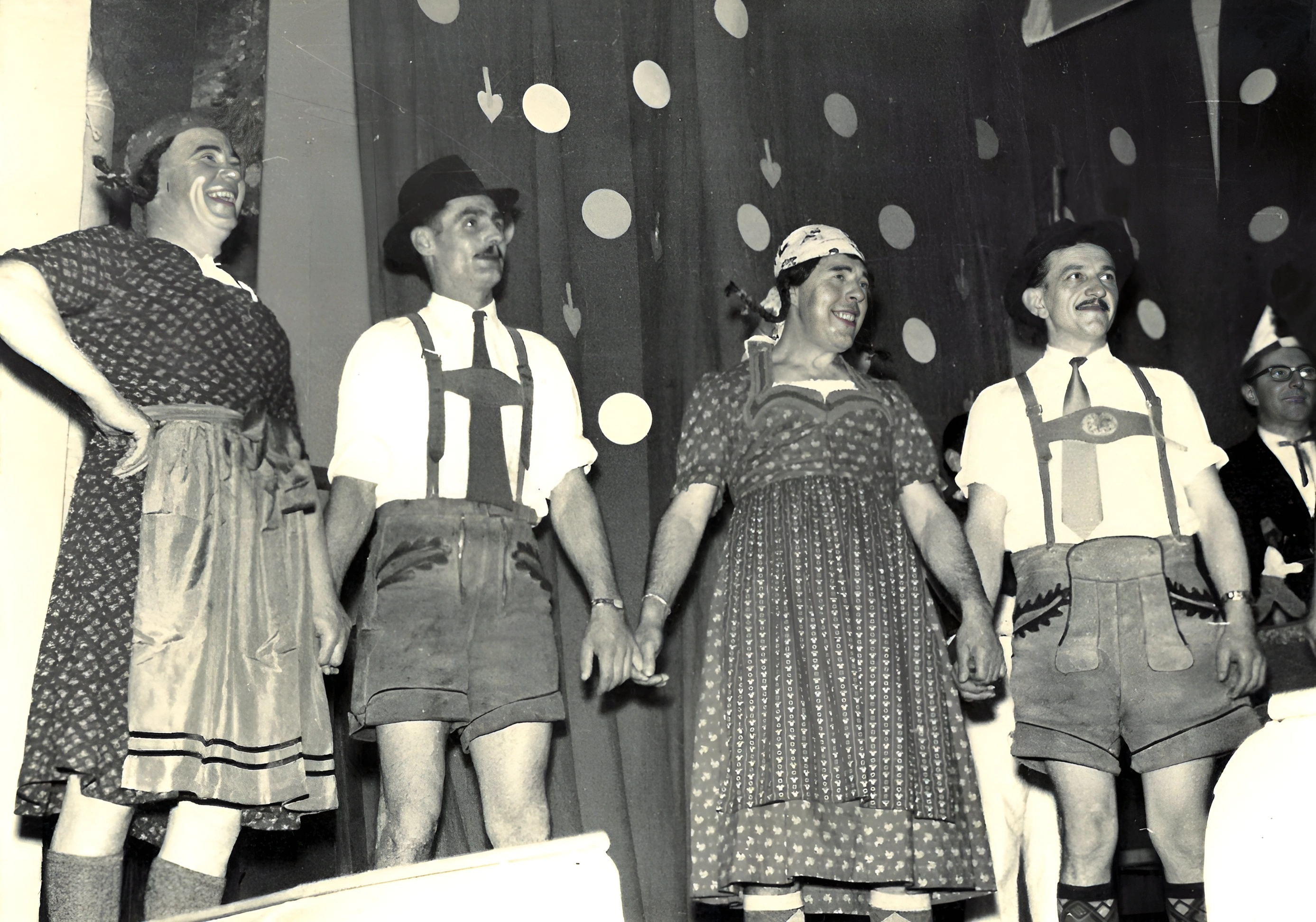 TTC Fasching in der alten TV-Turnhalle in den 1960er Jahren